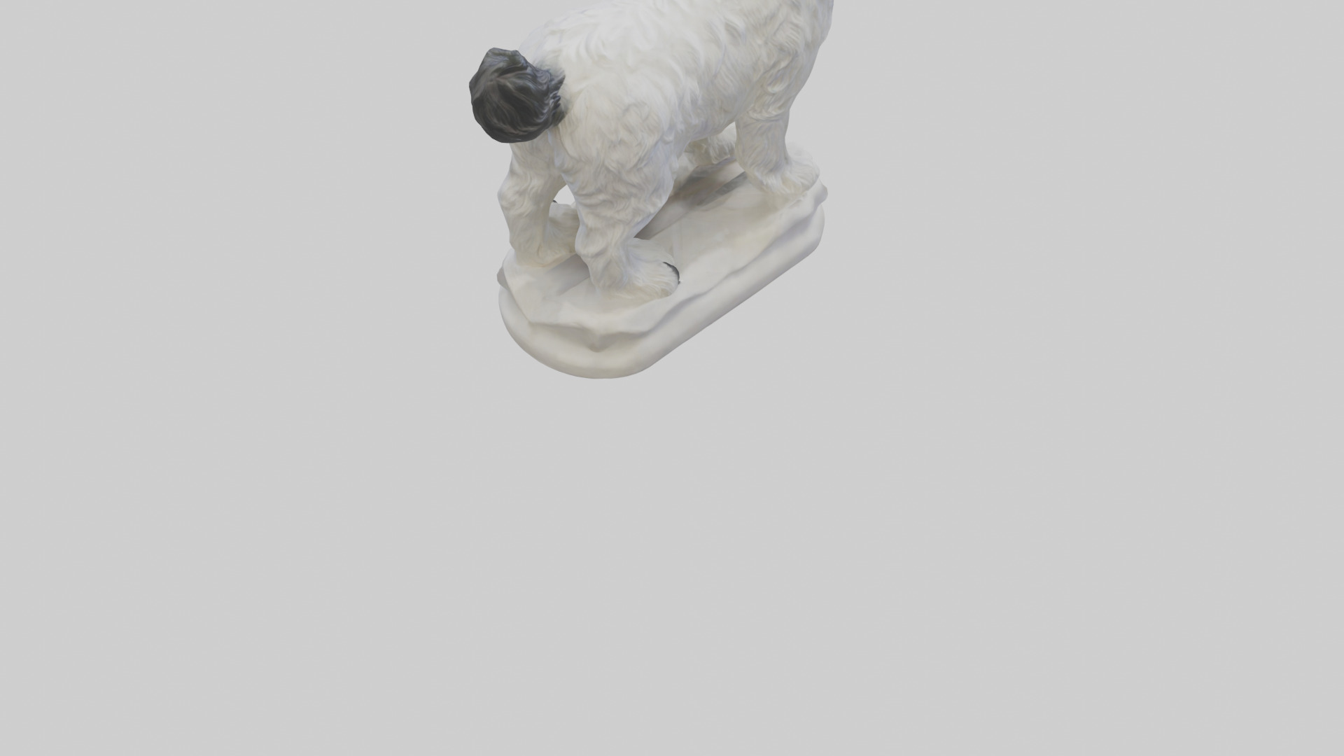 Tibetan Terrier statue model 3D model_7