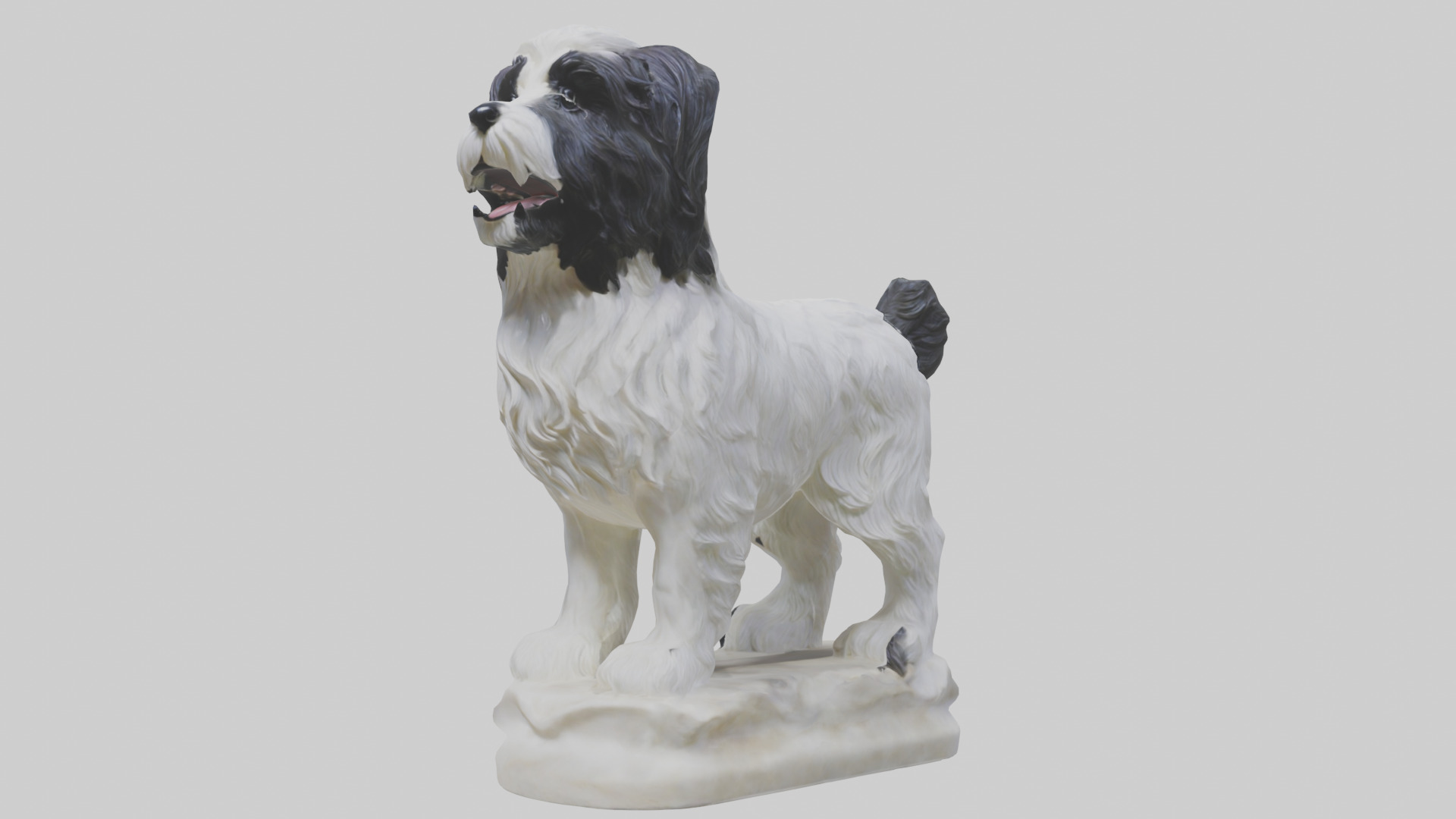 Tibetan Terrier statue model 3D model_25