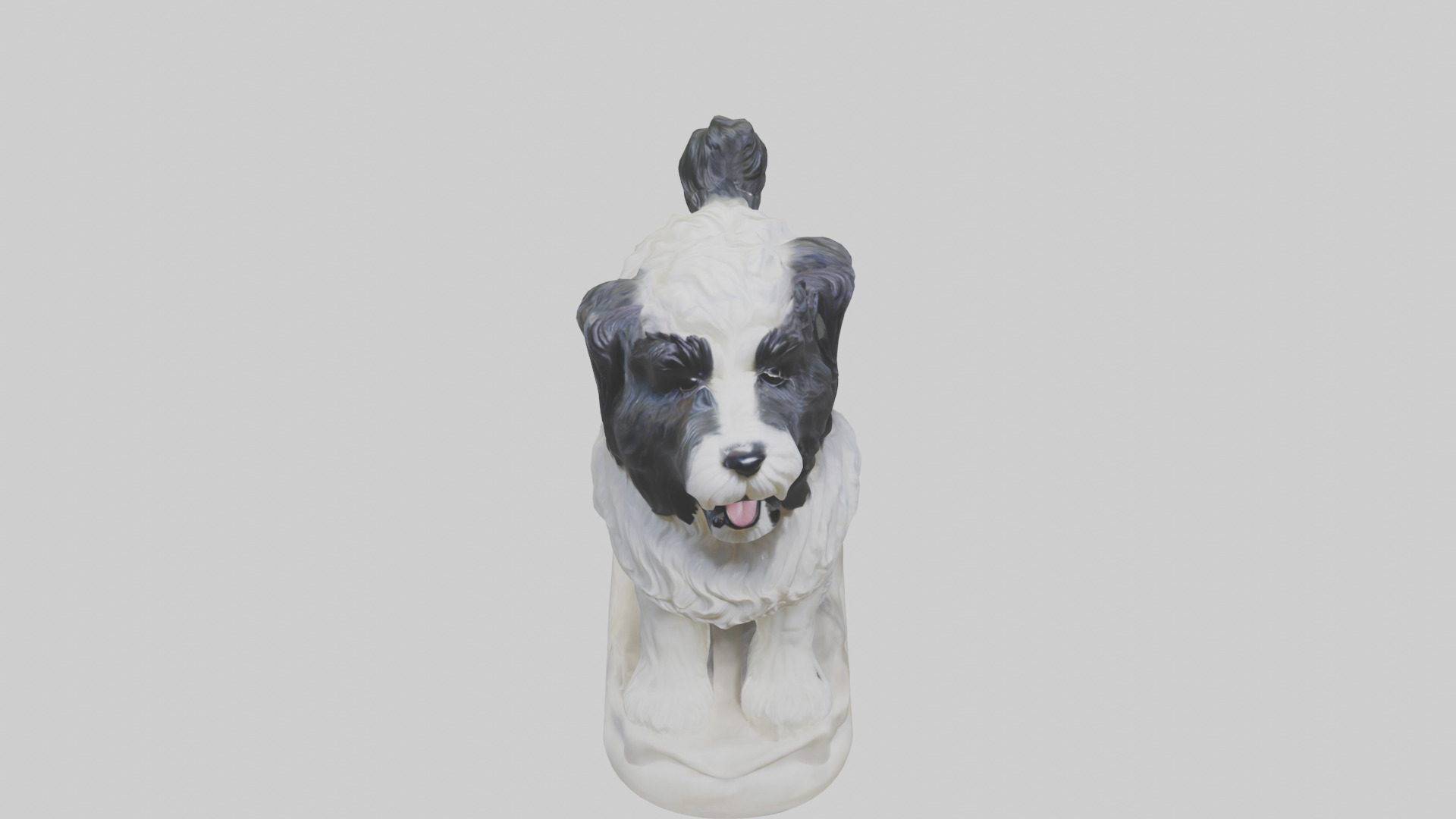 Tibetan Terrier statue model 3D model_31