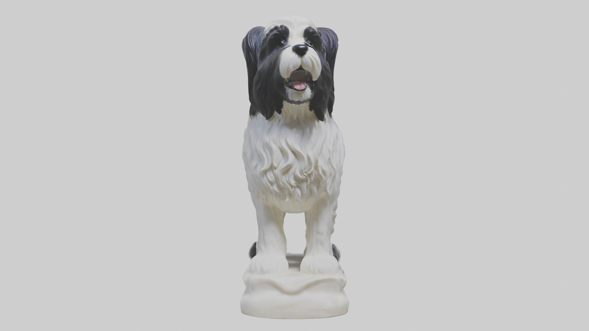 Tibetan Terrier statue model 3D model_24