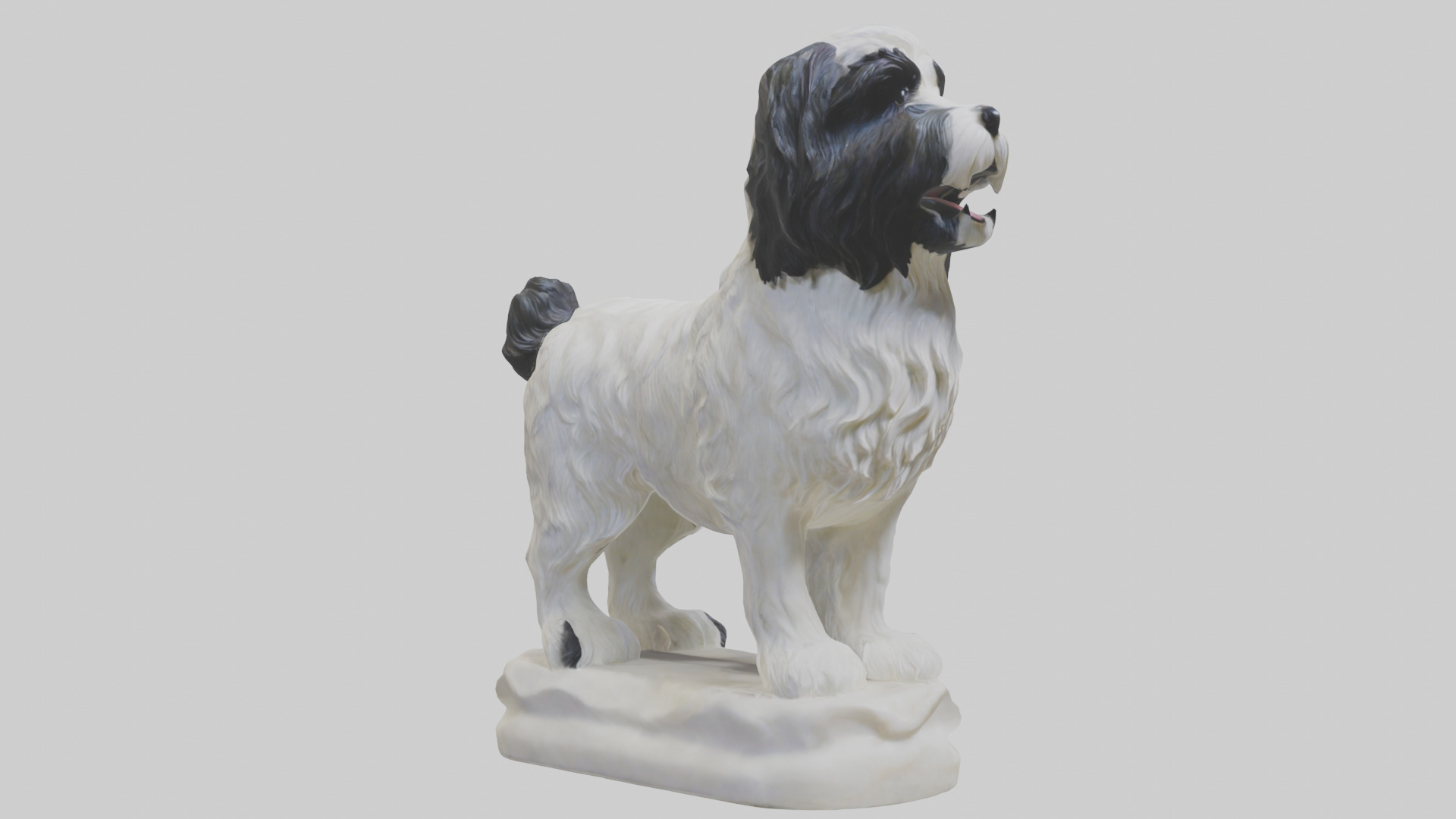 Tibetan Terrier statue model 3D model_26