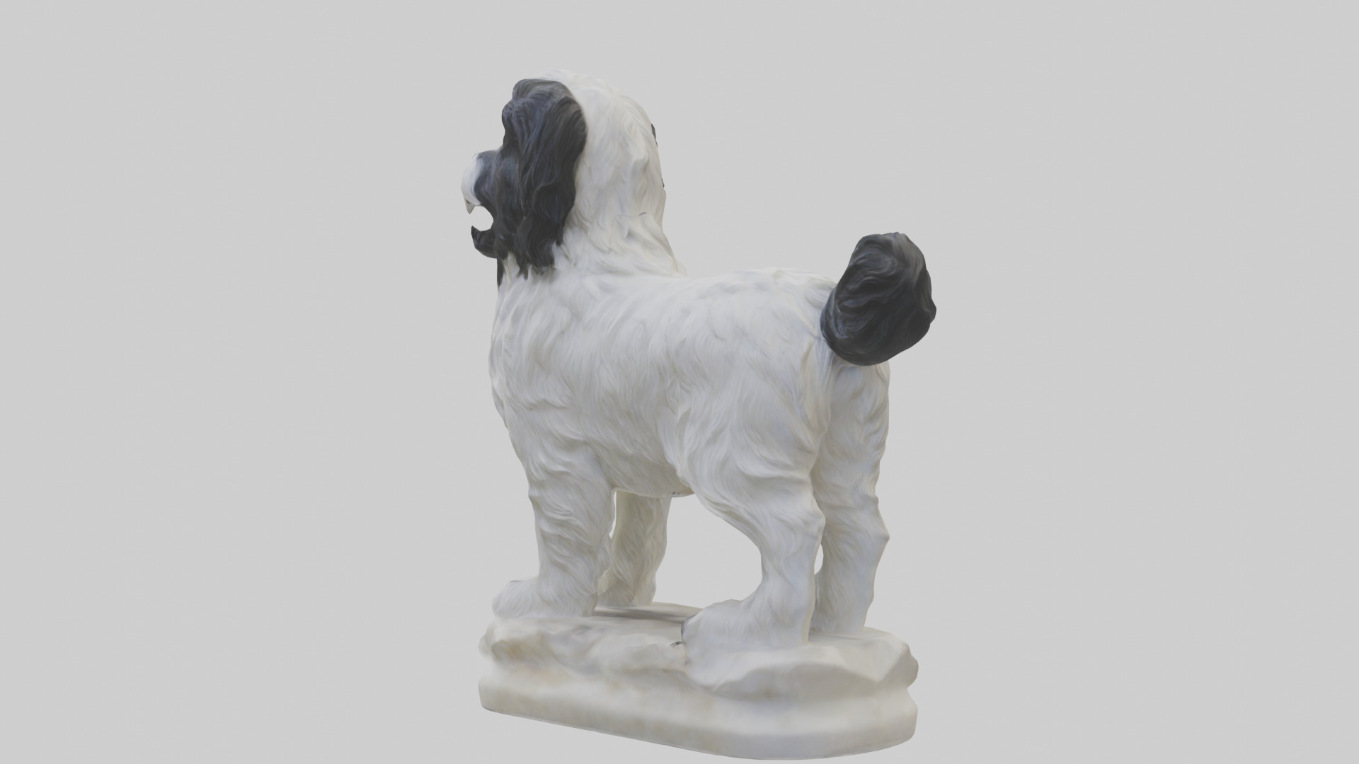 Tibetan Terrier statue model 3D model_4