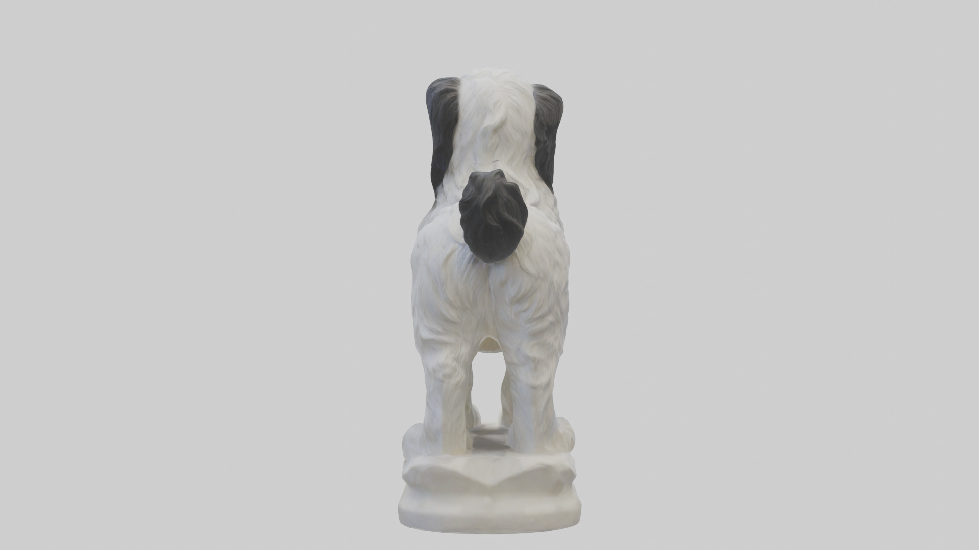Tibetan Terrier statue model 3D model_22