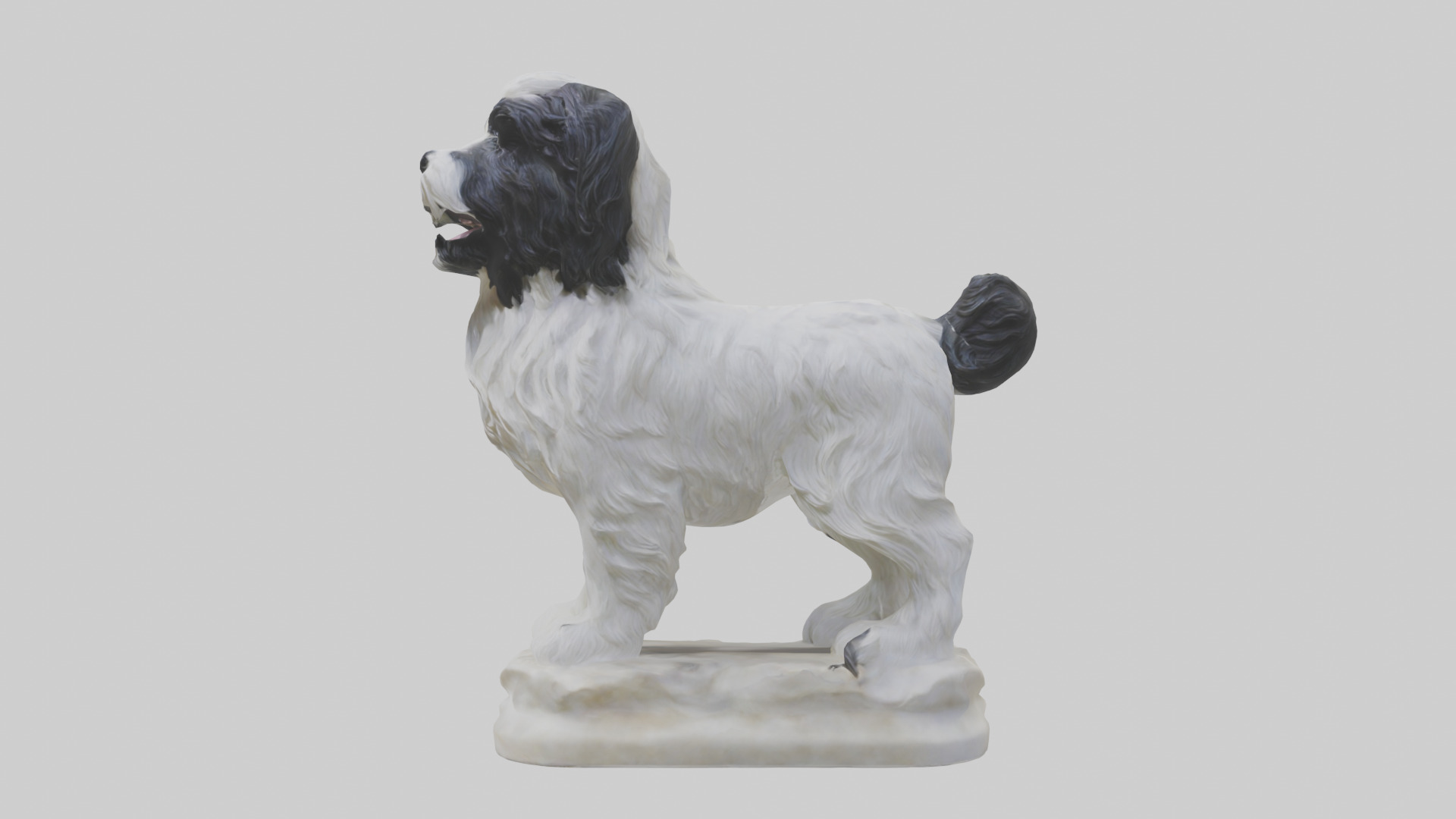 Tibetan Terrier statue model 3D model_15