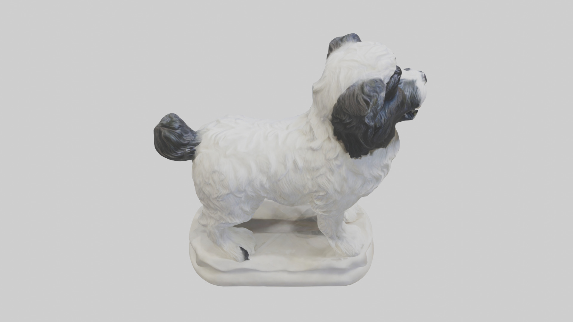 Tibetan Terrier statue model 3D model_21