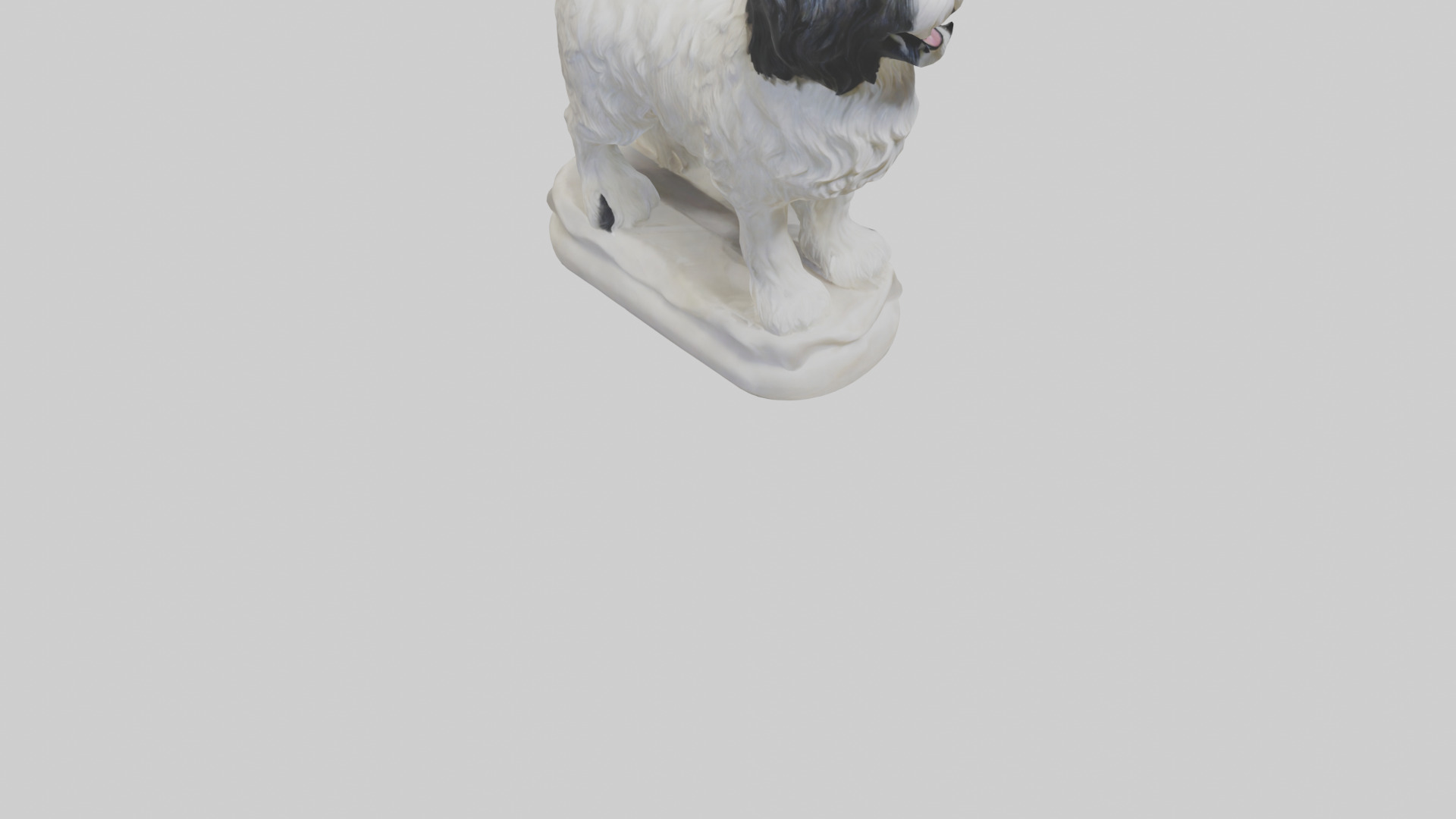 Tibetan Terrier statue model 3D model_9