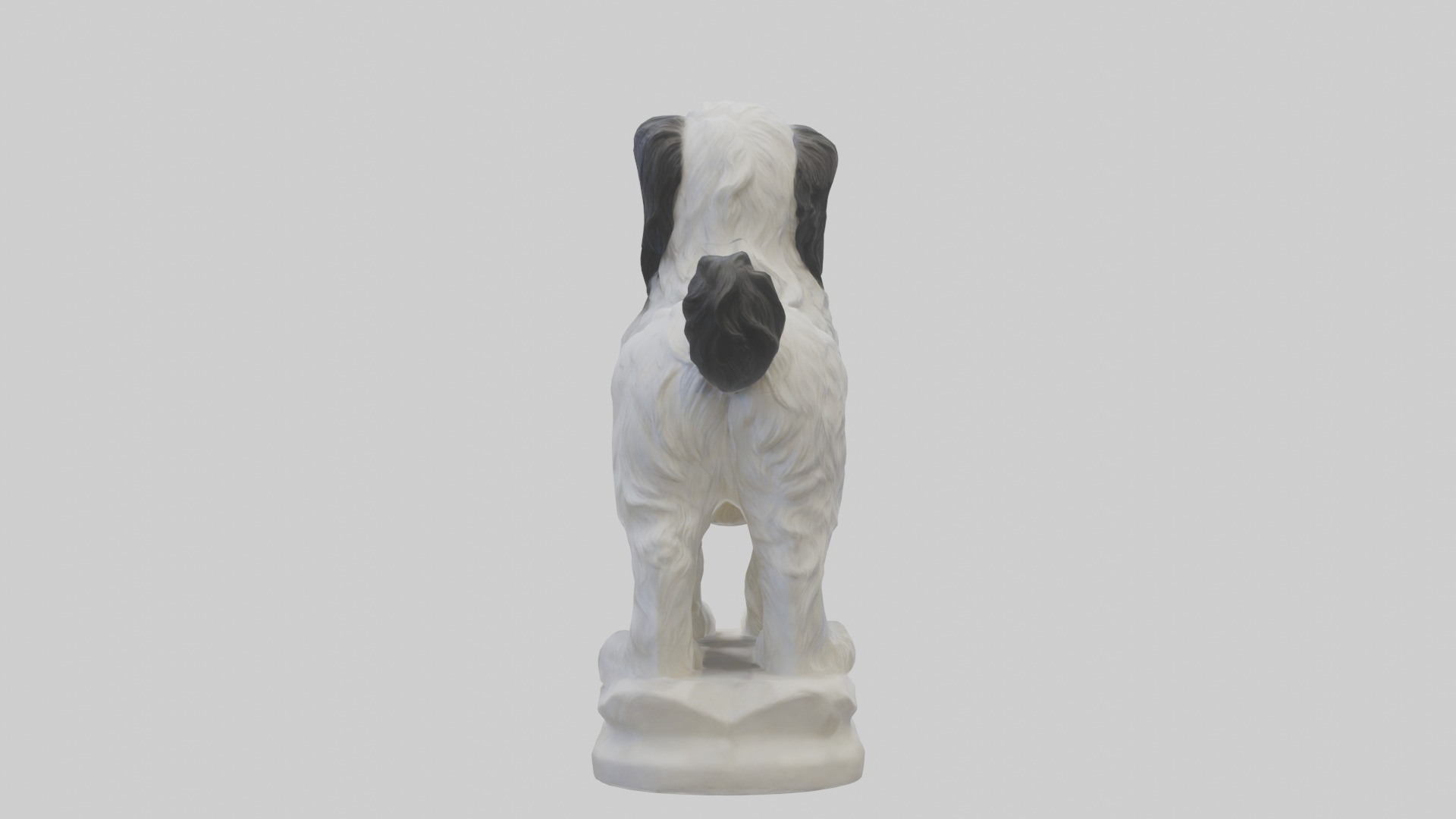 Tibetan Terrier statue model 3D model_3