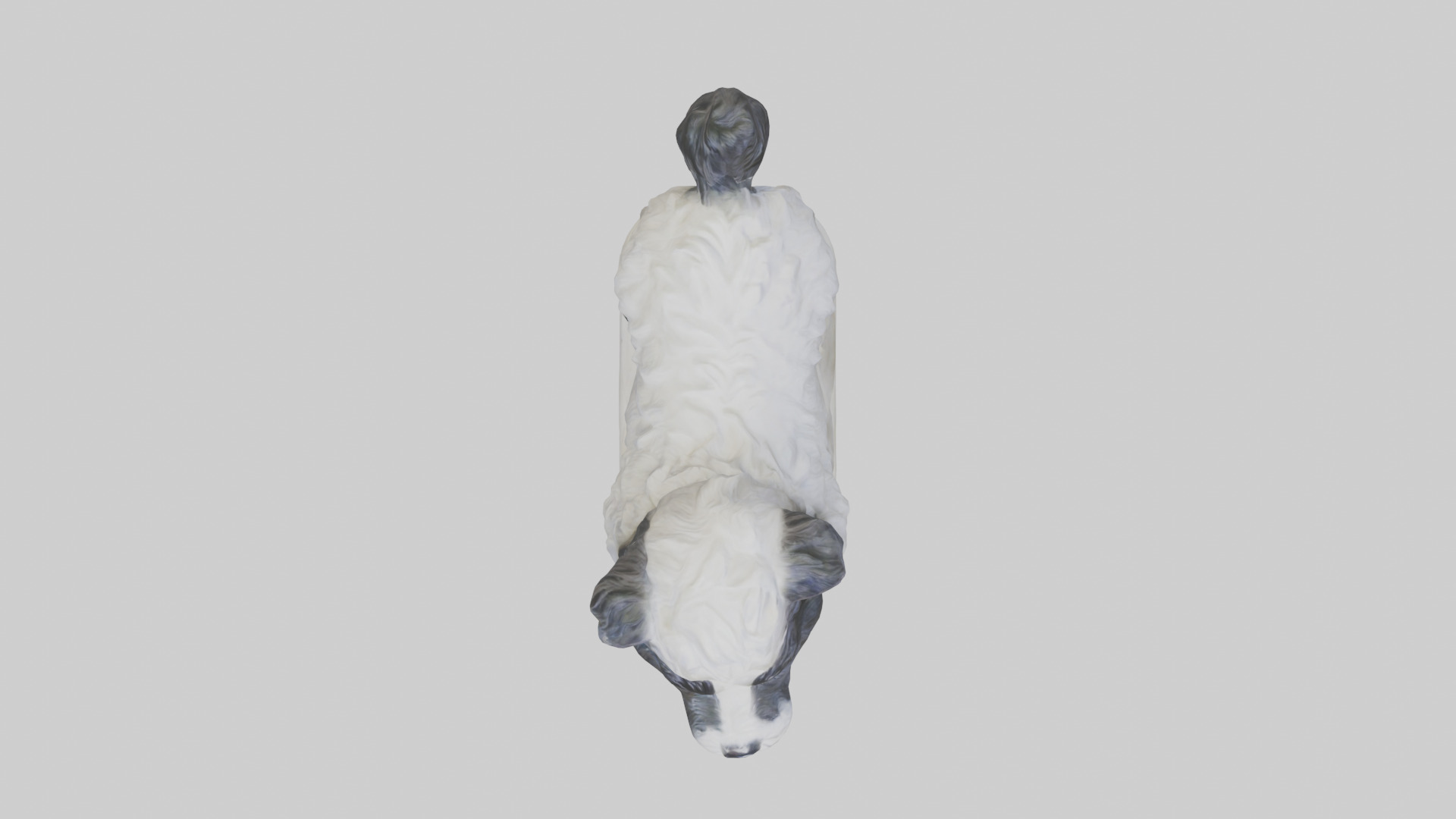 Tibetan Terrier statue model 3D model_17
