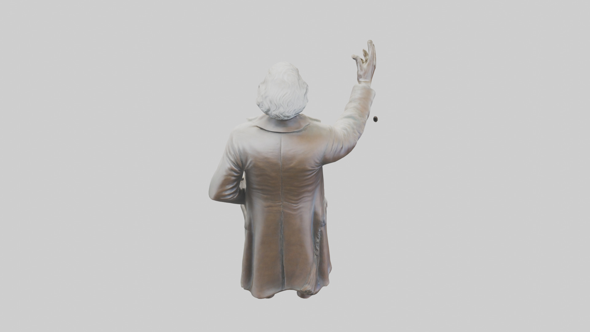 Thomas Jefferson statue model Low-poly 3D model_15