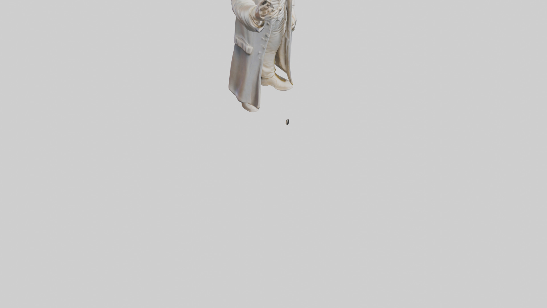 Thomas Jefferson statue model Low-poly 3D model_6