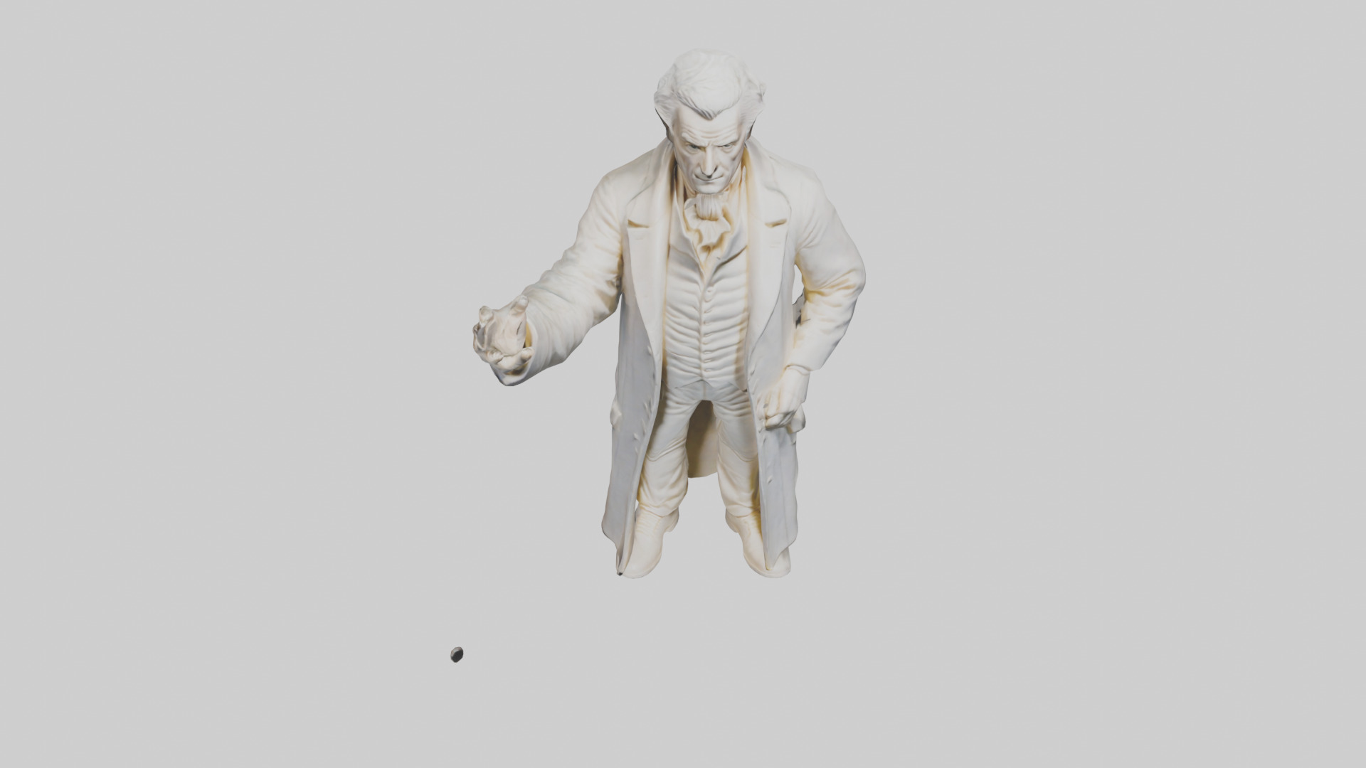 Thomas Jefferson statue model Low-poly 3D model_16