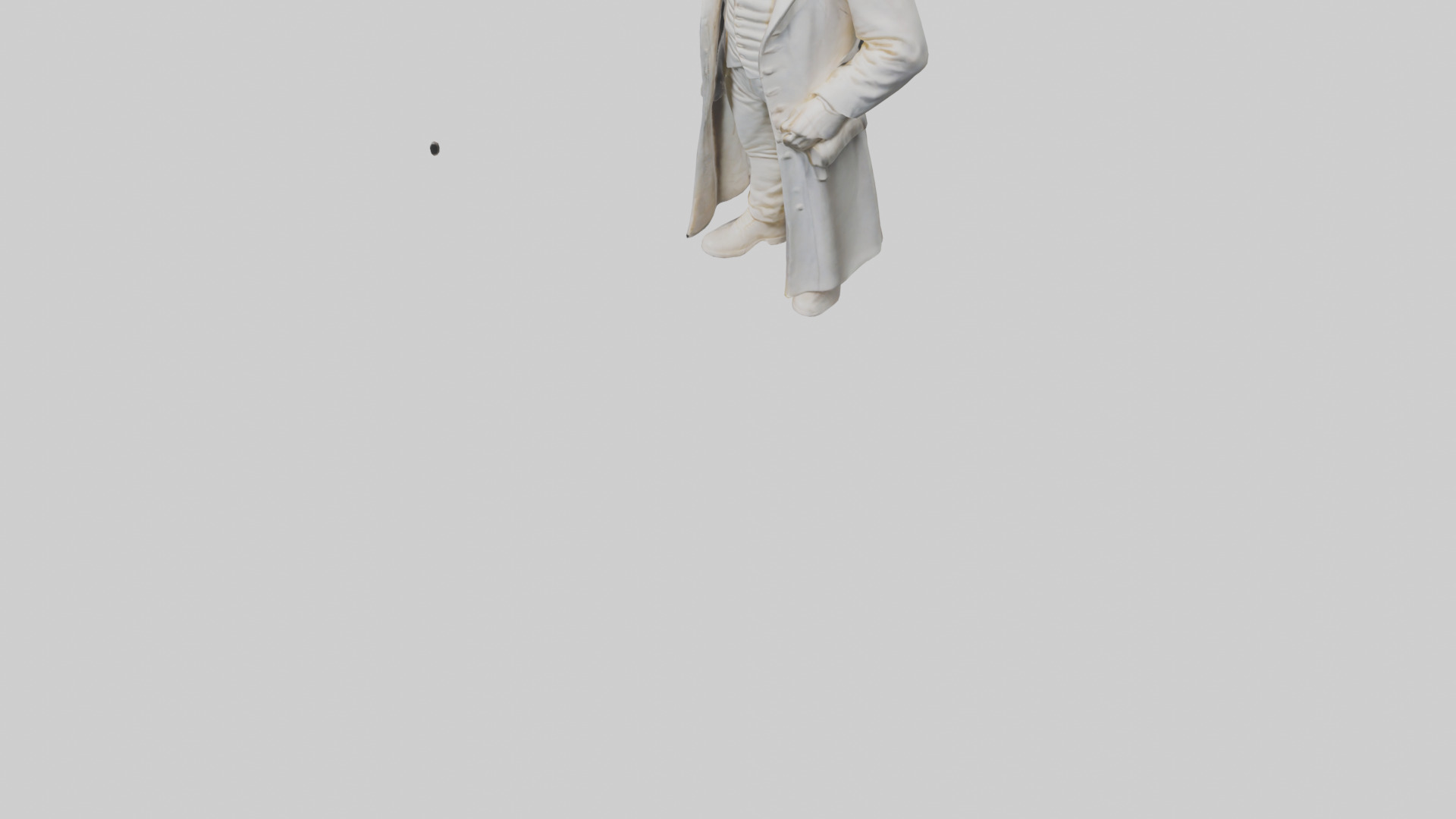 Thomas Jefferson statue model Low-poly 3D model_5