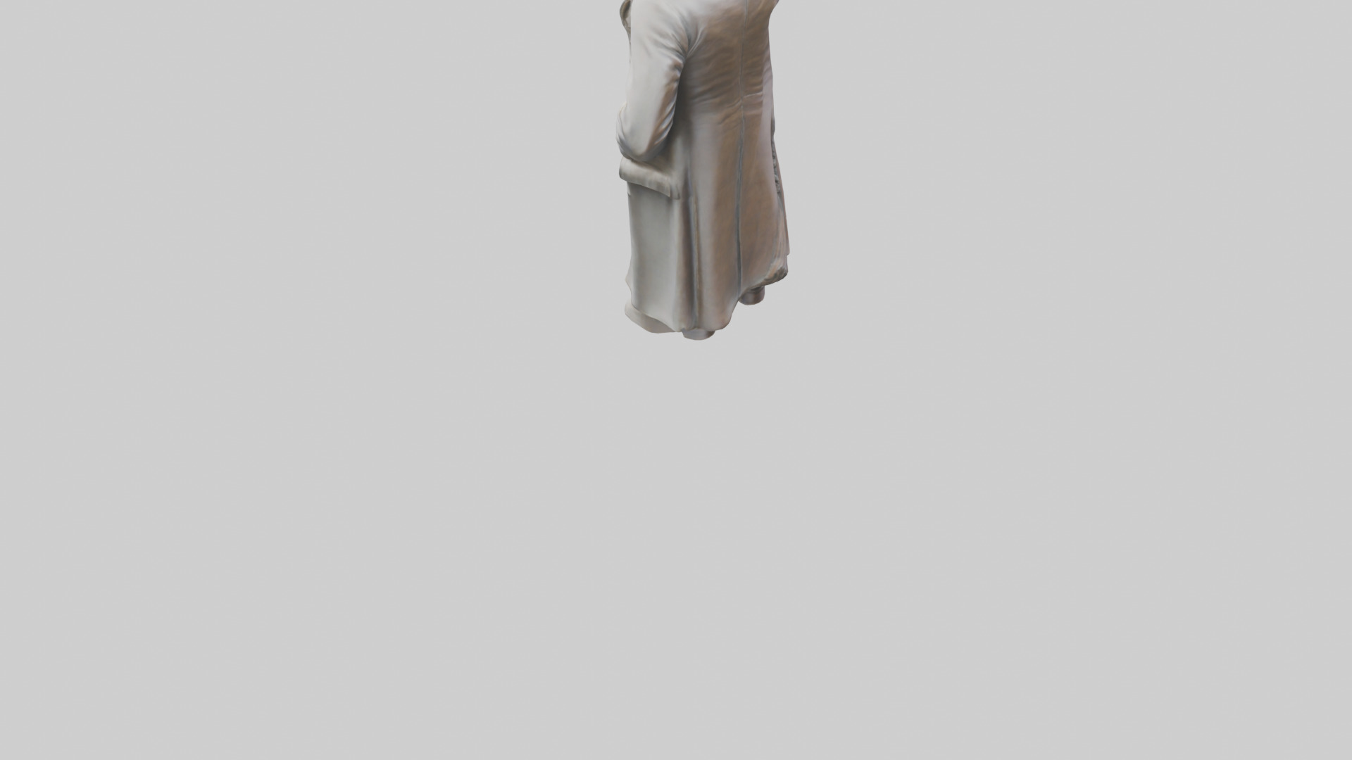 Thomas Jefferson statue model Low-poly 3D model_3