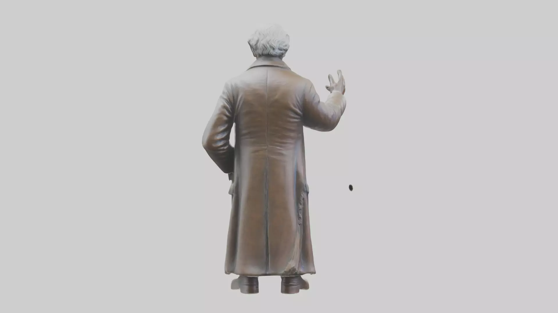 Thomas Jefferson statue model Low-poly 3D model_0