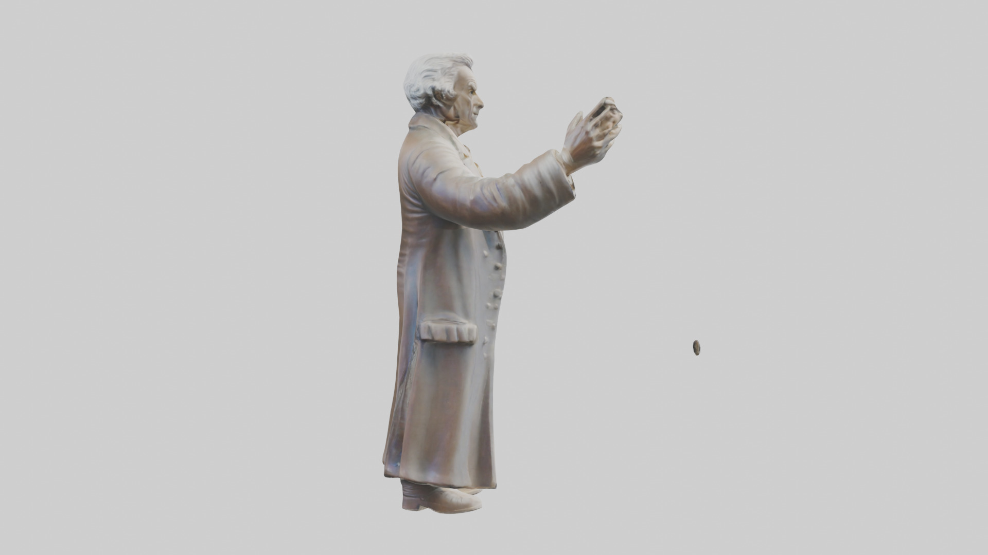 Thomas Jefferson statue model Low-poly 3D model_13