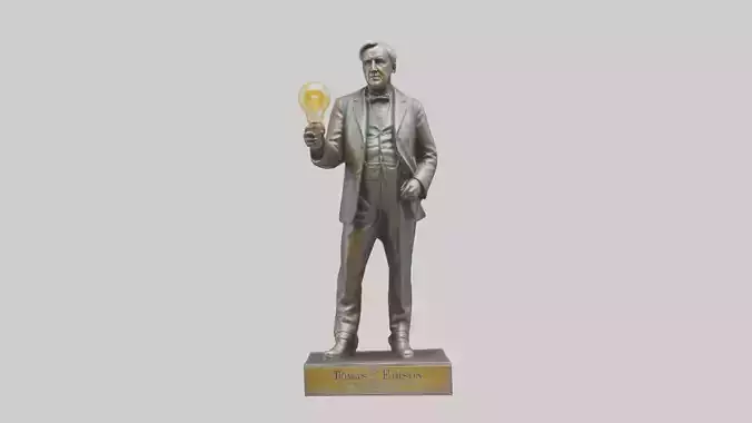 Thomas Edison statue model