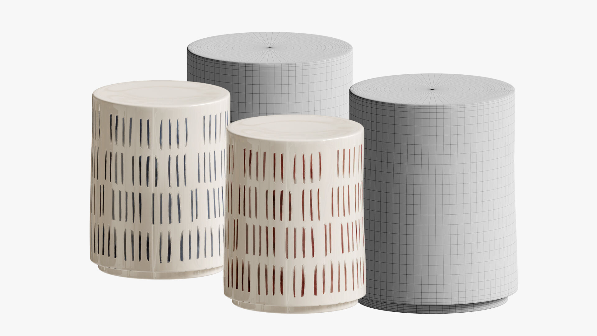 Mitzi Garden Stool 3D model_4