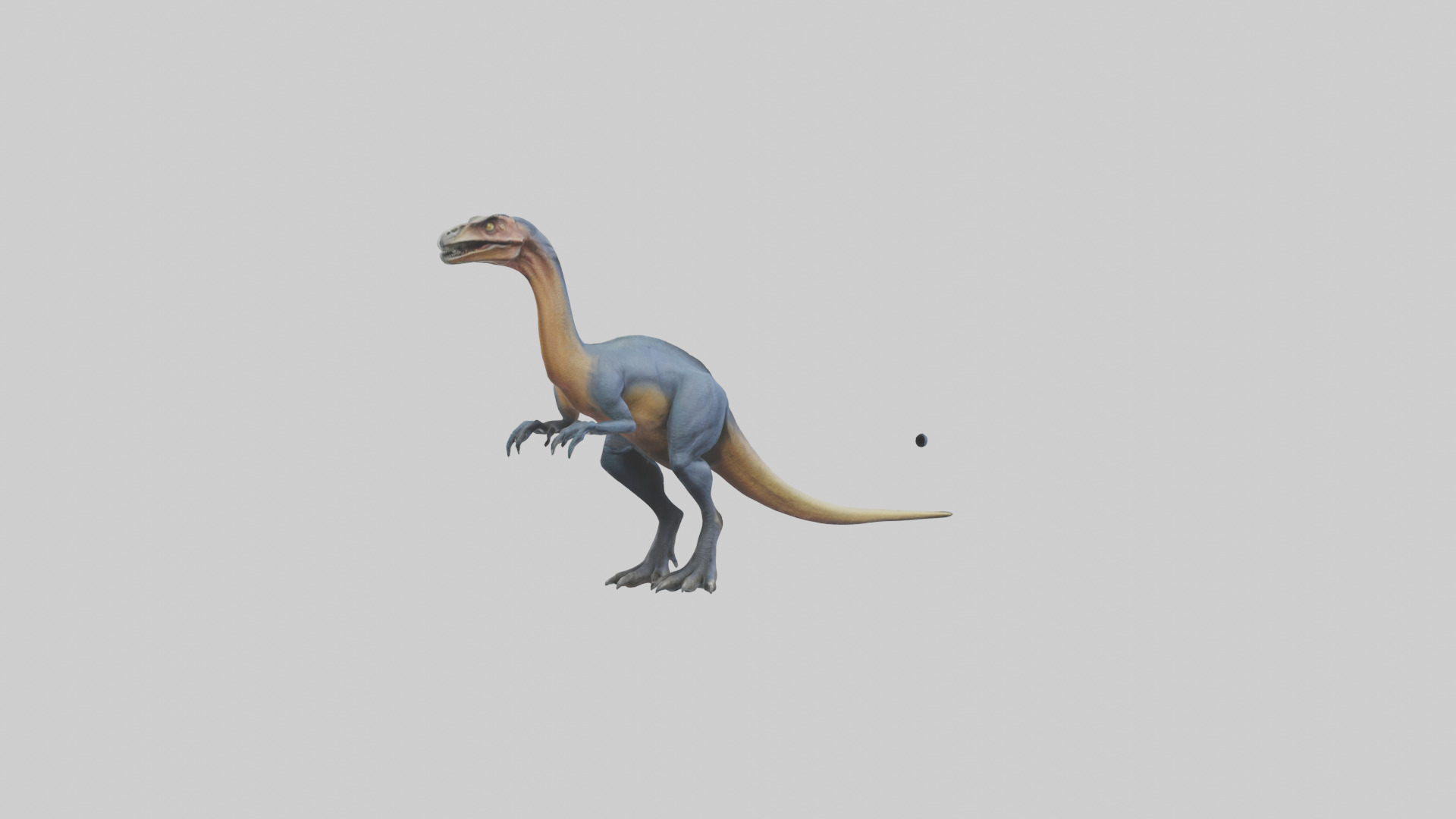 Therizinosaurus model Low-poly 3D model_1