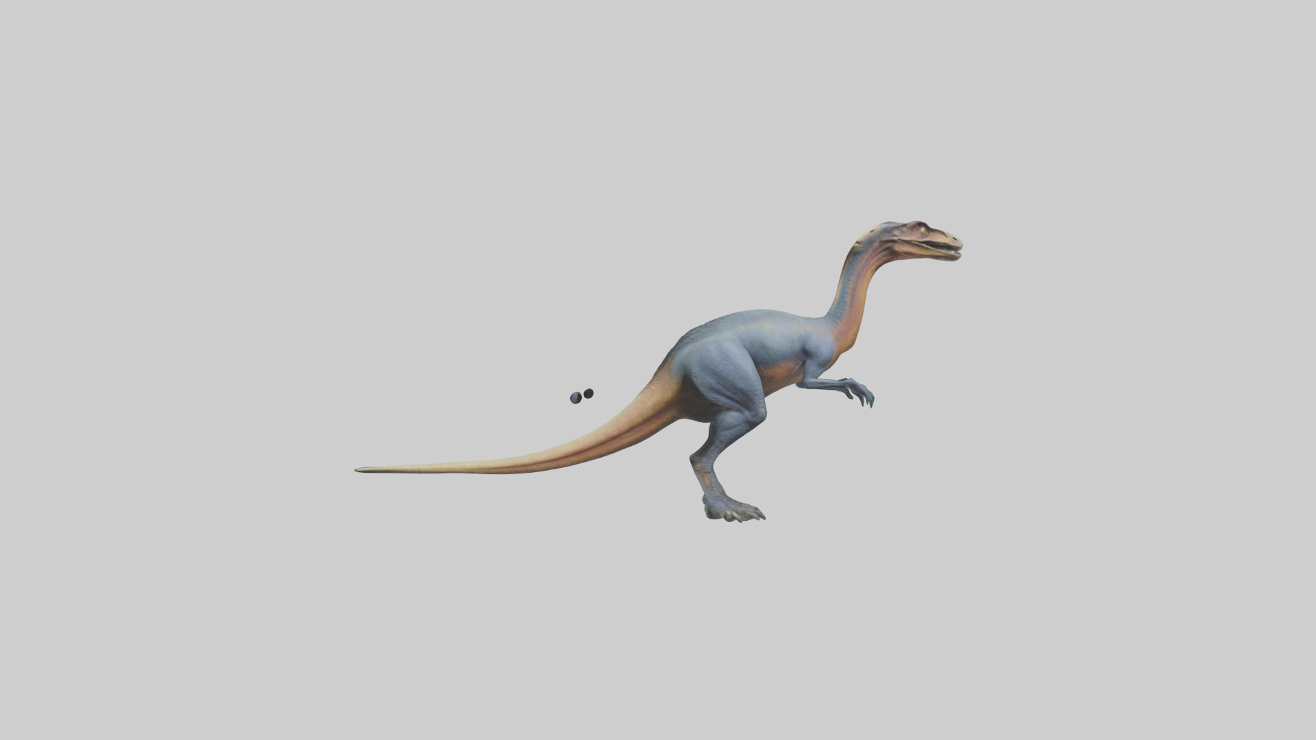 Therizinosaurus model Low-poly 3D model_12