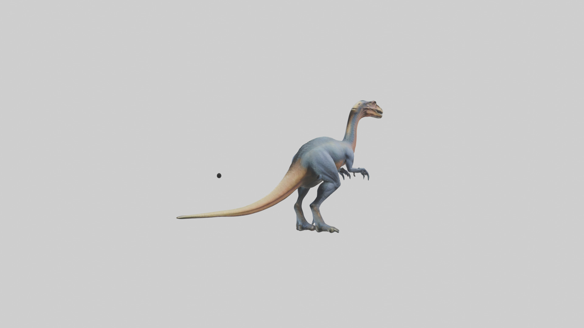 Therizinosaurus model Low-poly 3D model_8