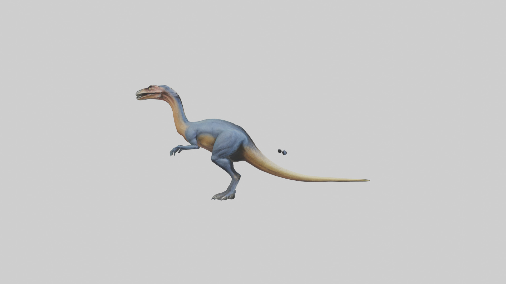 Therizinosaurus model Low-poly 3D model_13