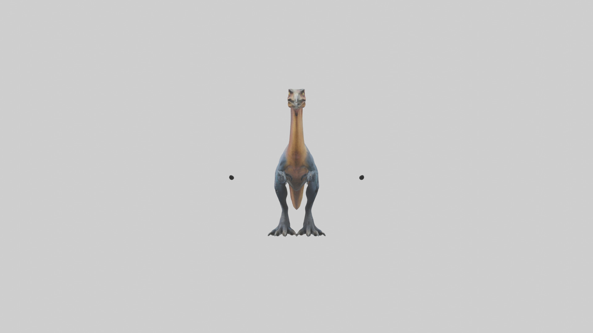 Therizinosaurus model Low-poly 3D model_2