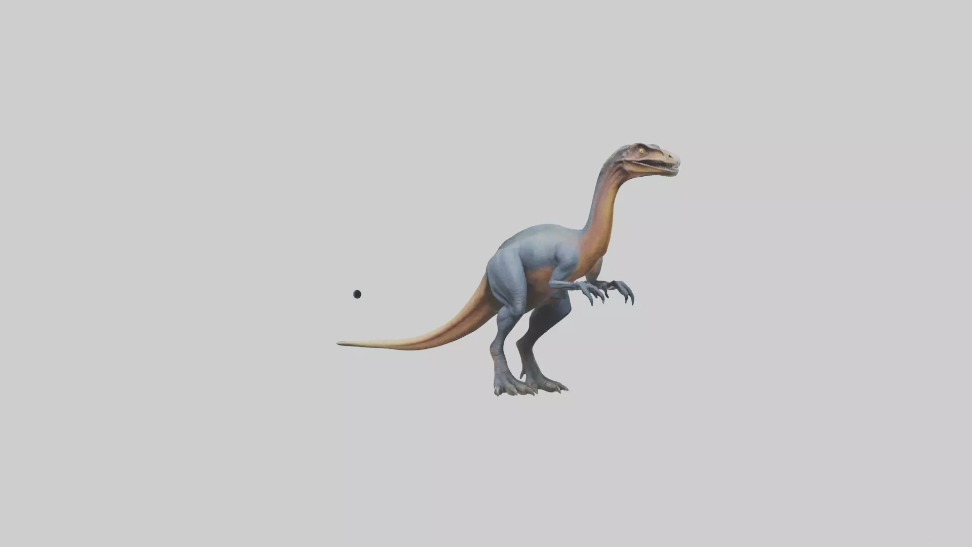 Therizinosaurus model Low-poly 3D model_0