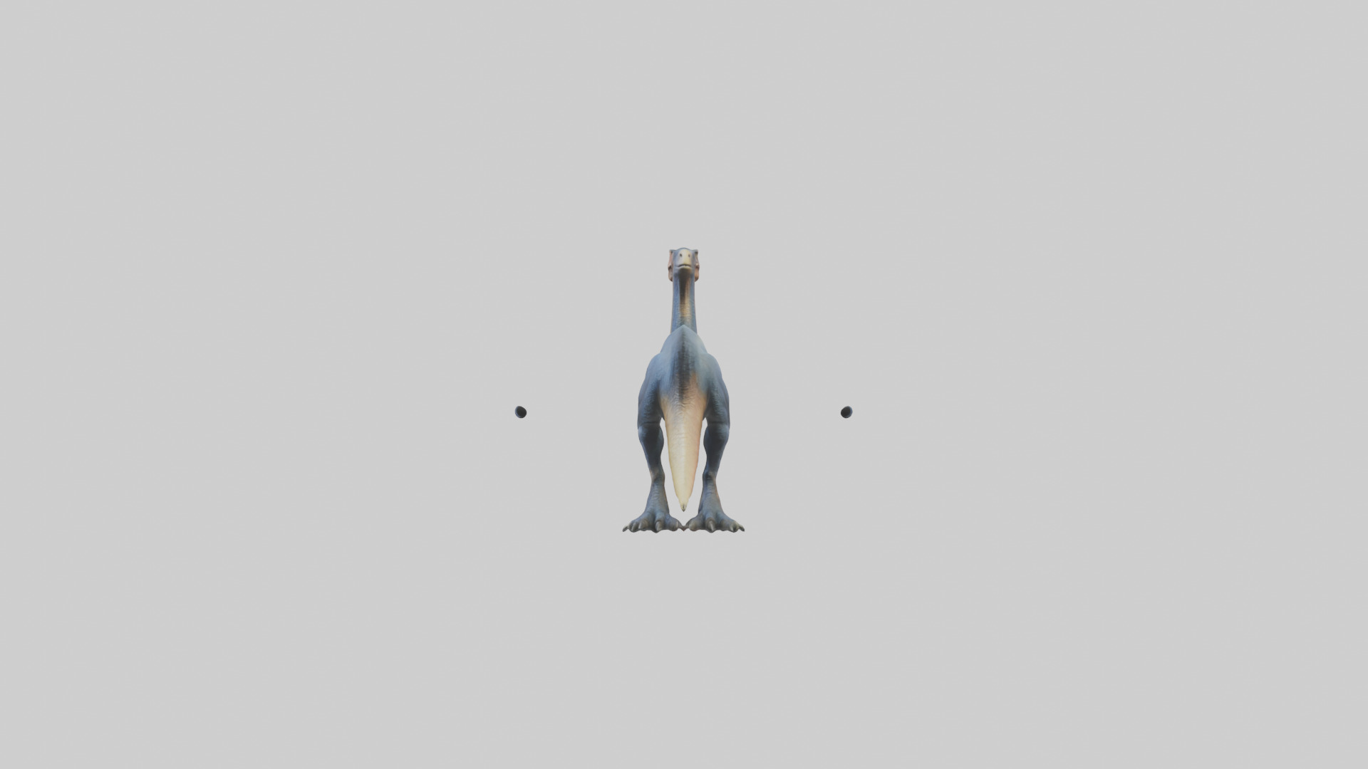 Therizinosaurus model Low-poly 3D model_9