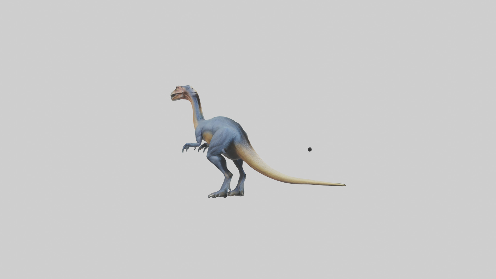 Therizinosaurus model Low-poly 3D model_11