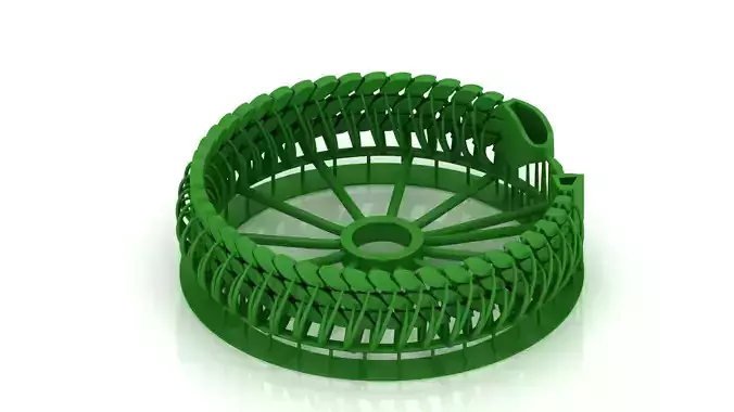 11MM SPIRAL 3 LINE PEARL CUBAN BRACELET OR CHAIN OR NECKLACE