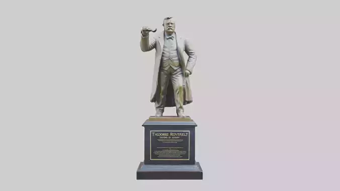Theodore Roosevelt statue model