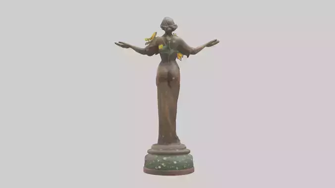 The Wildflower Statue model