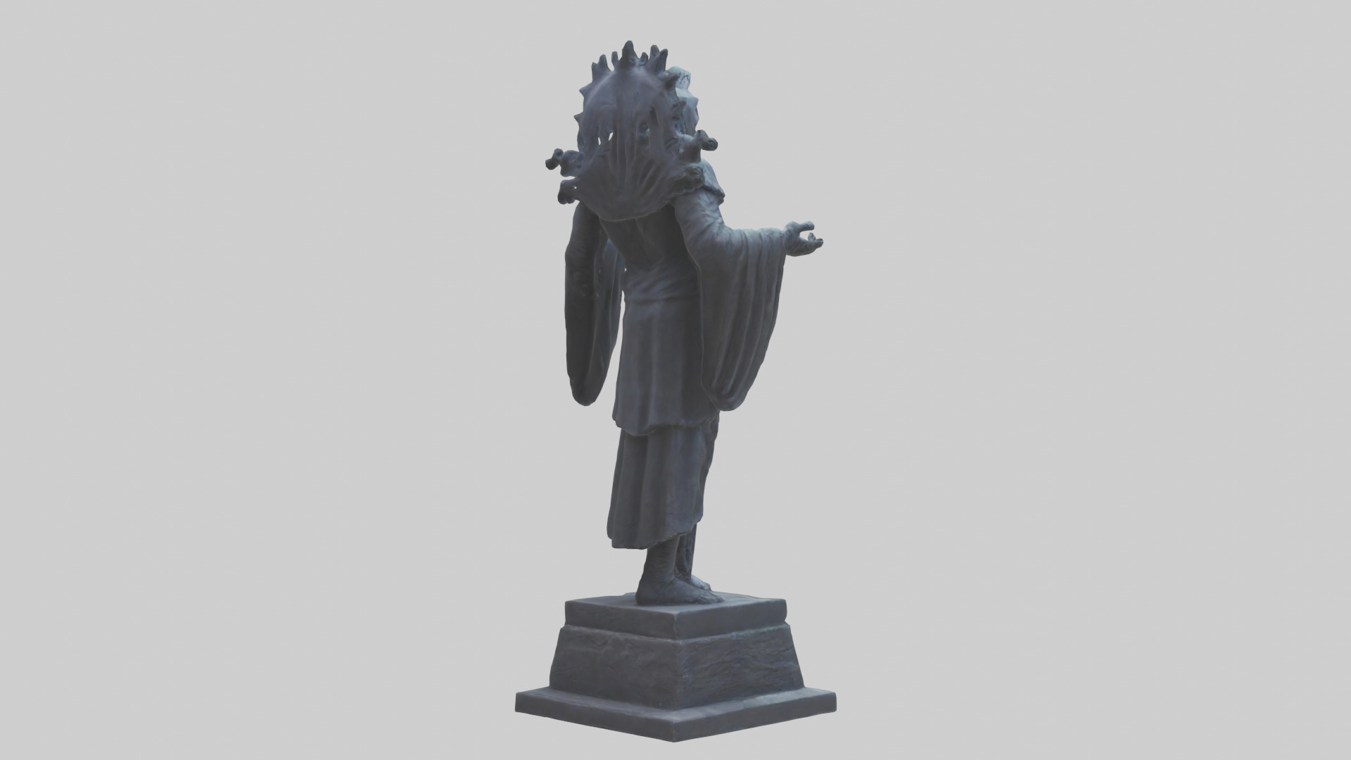 The Watcher statue model Low-poly 3D model_3