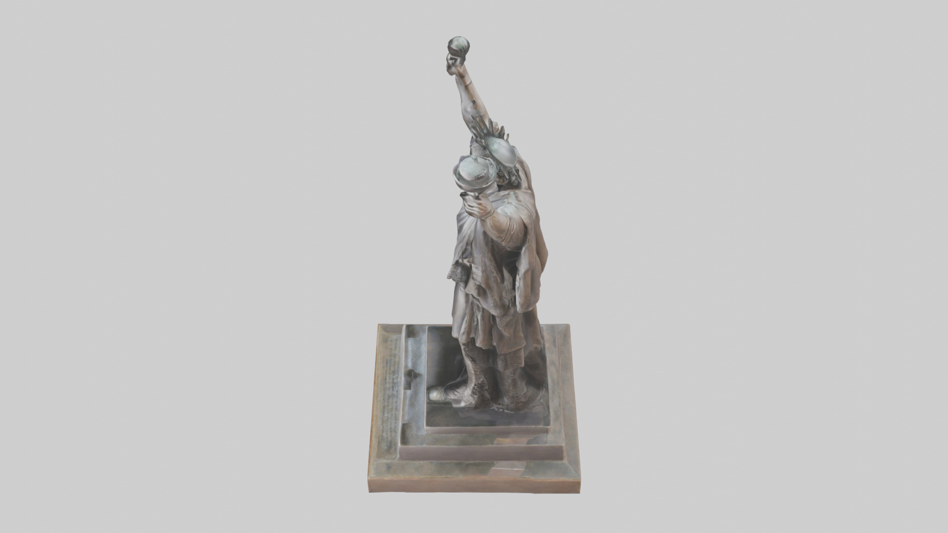 The Warriors of Liberty statue model Low-poly 3D model_15