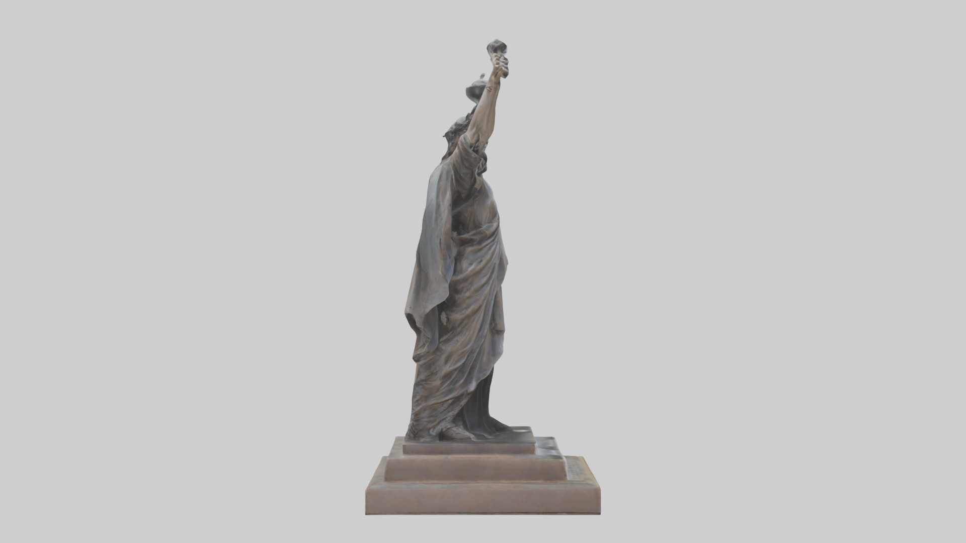 The Warriors of Liberty statue model Low-poly 3D model_16