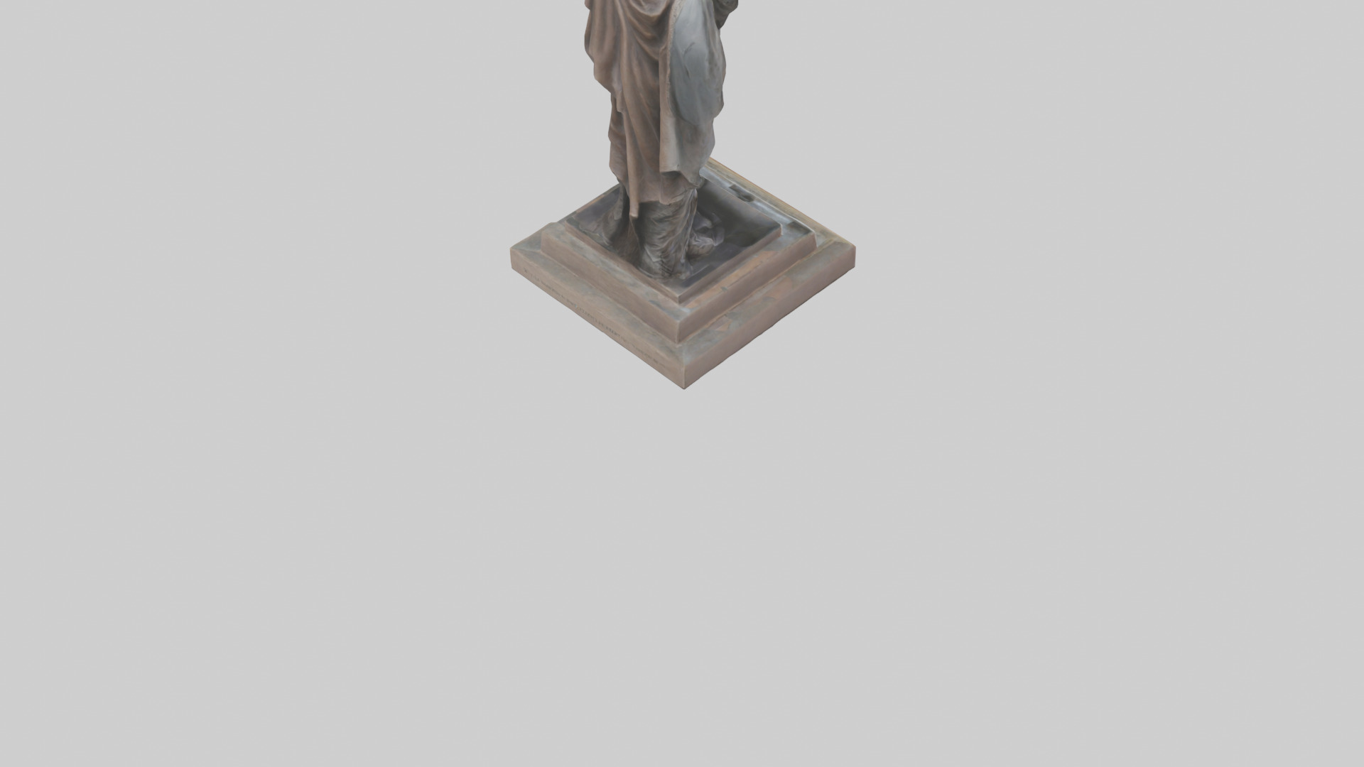 The Warriors of Liberty statue model Low-poly 3D model_5