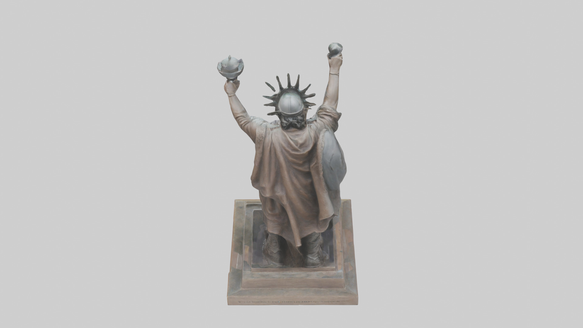 The Warriors of Liberty statue model Low-poly 3D model_13