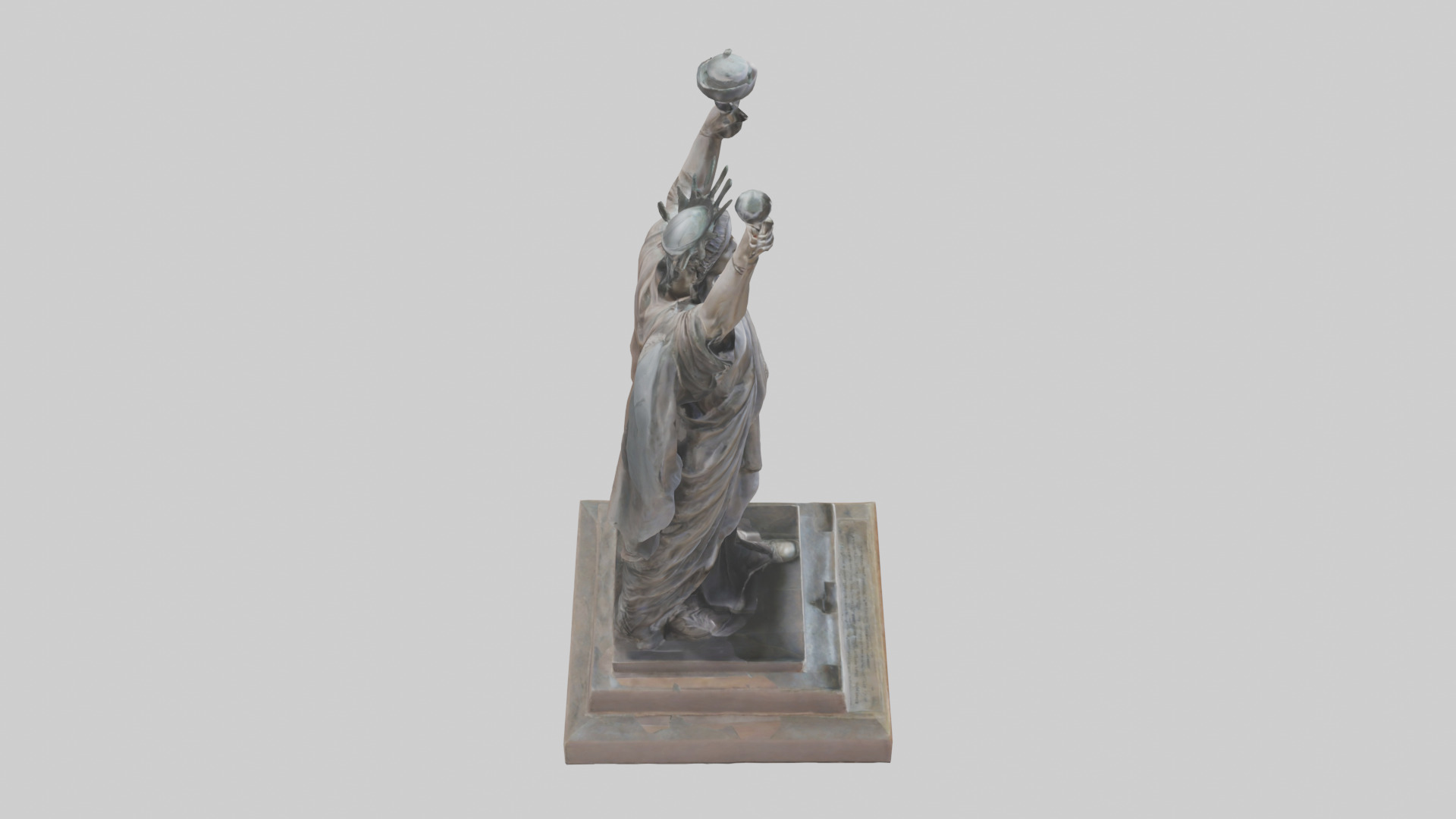 The Warriors of Liberty statue model Low-poly 3D model_17
