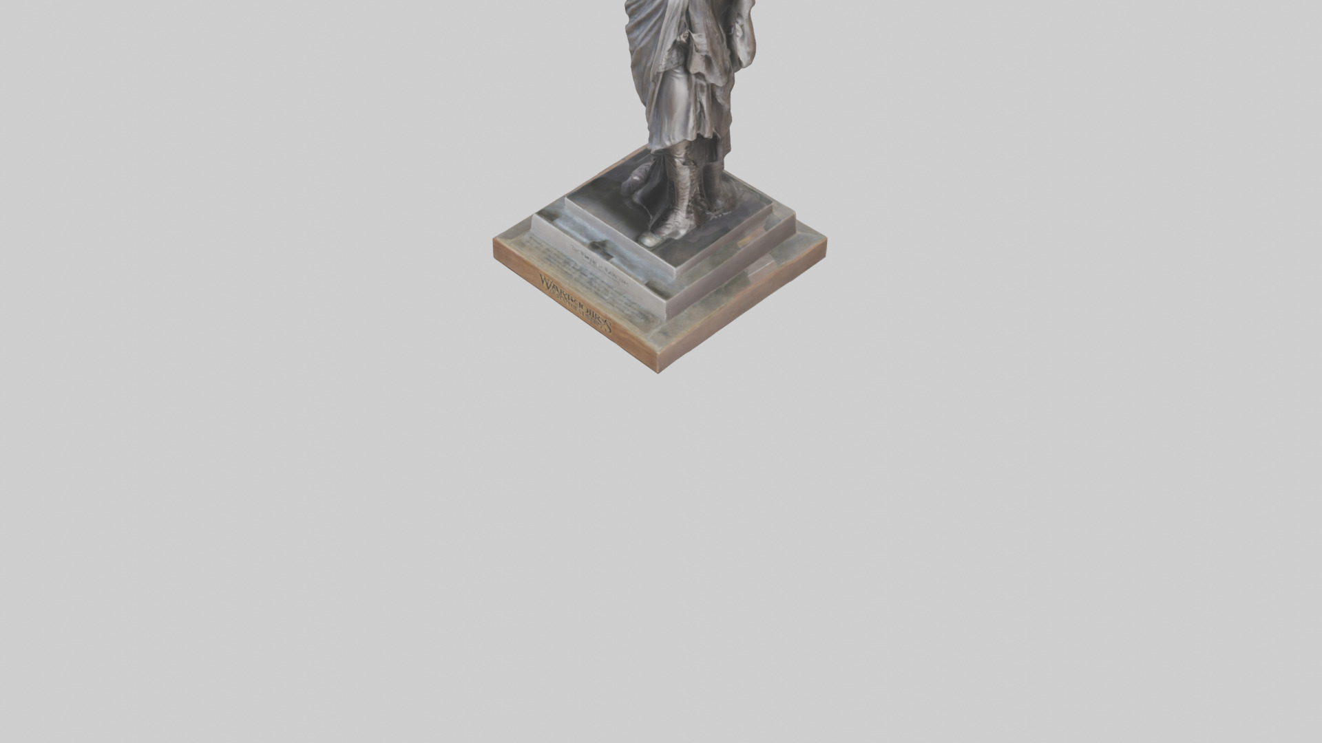 The Warriors of Liberty statue model Low-poly 3D model_6