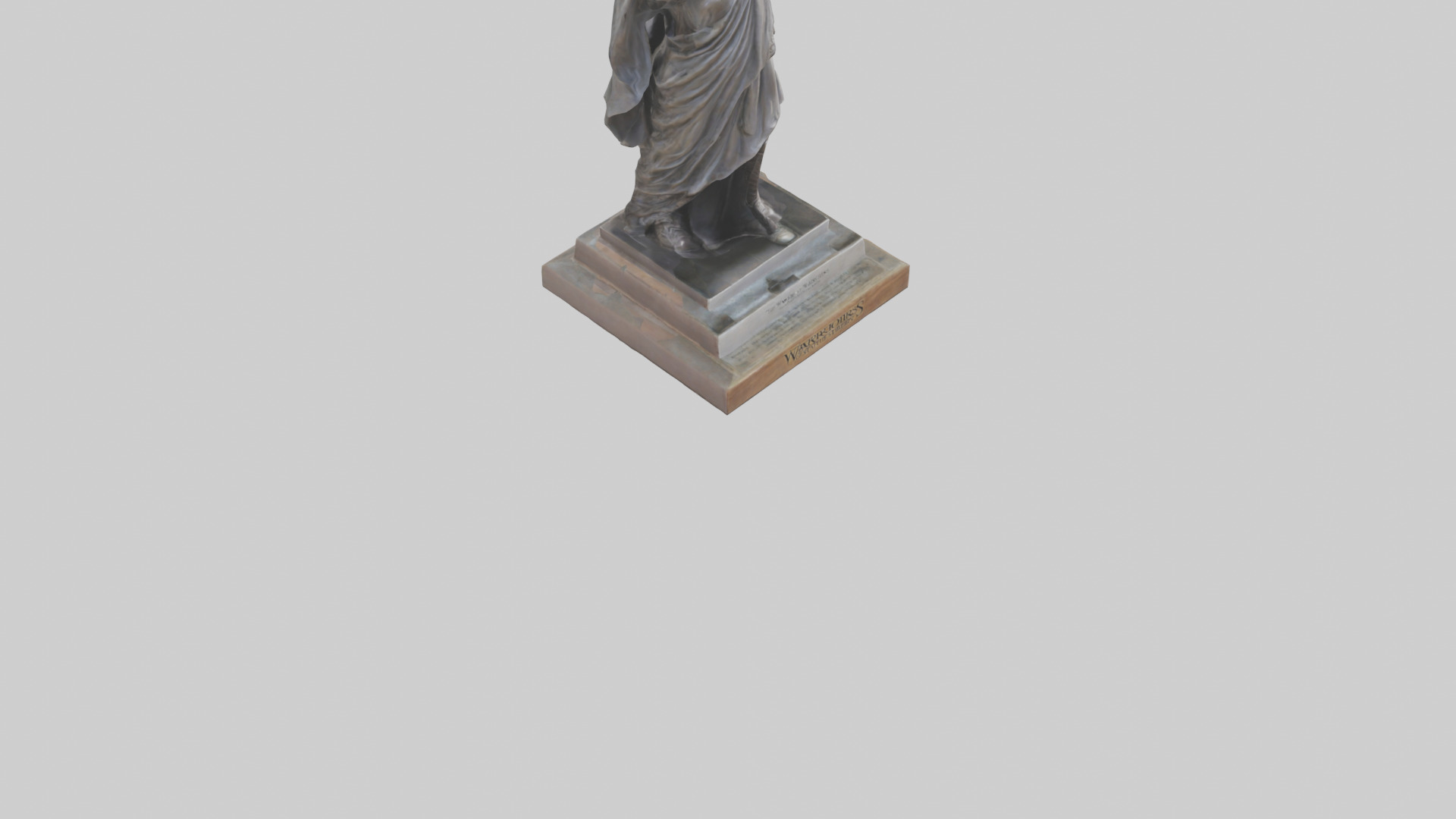 The Warriors of Liberty statue model Low-poly 3D model_7