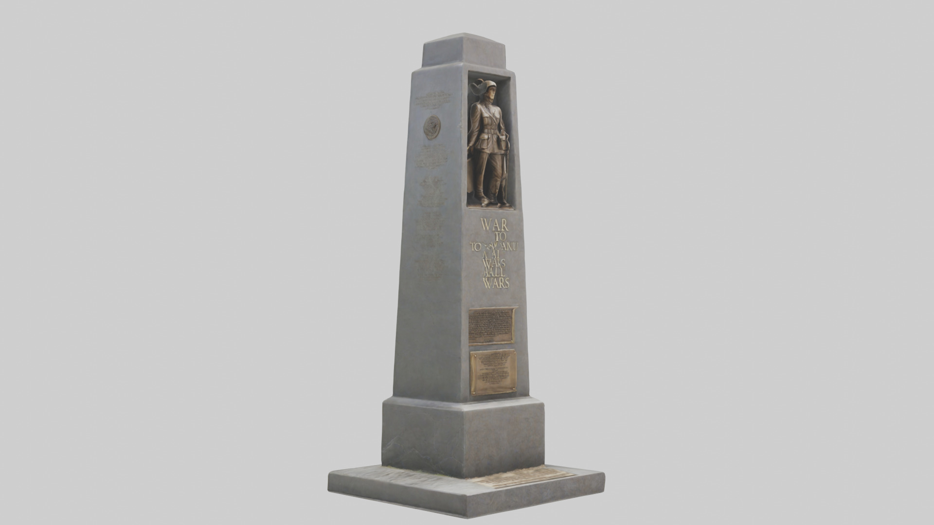 The War to End All Wars monument model Low-poly 3D model_11