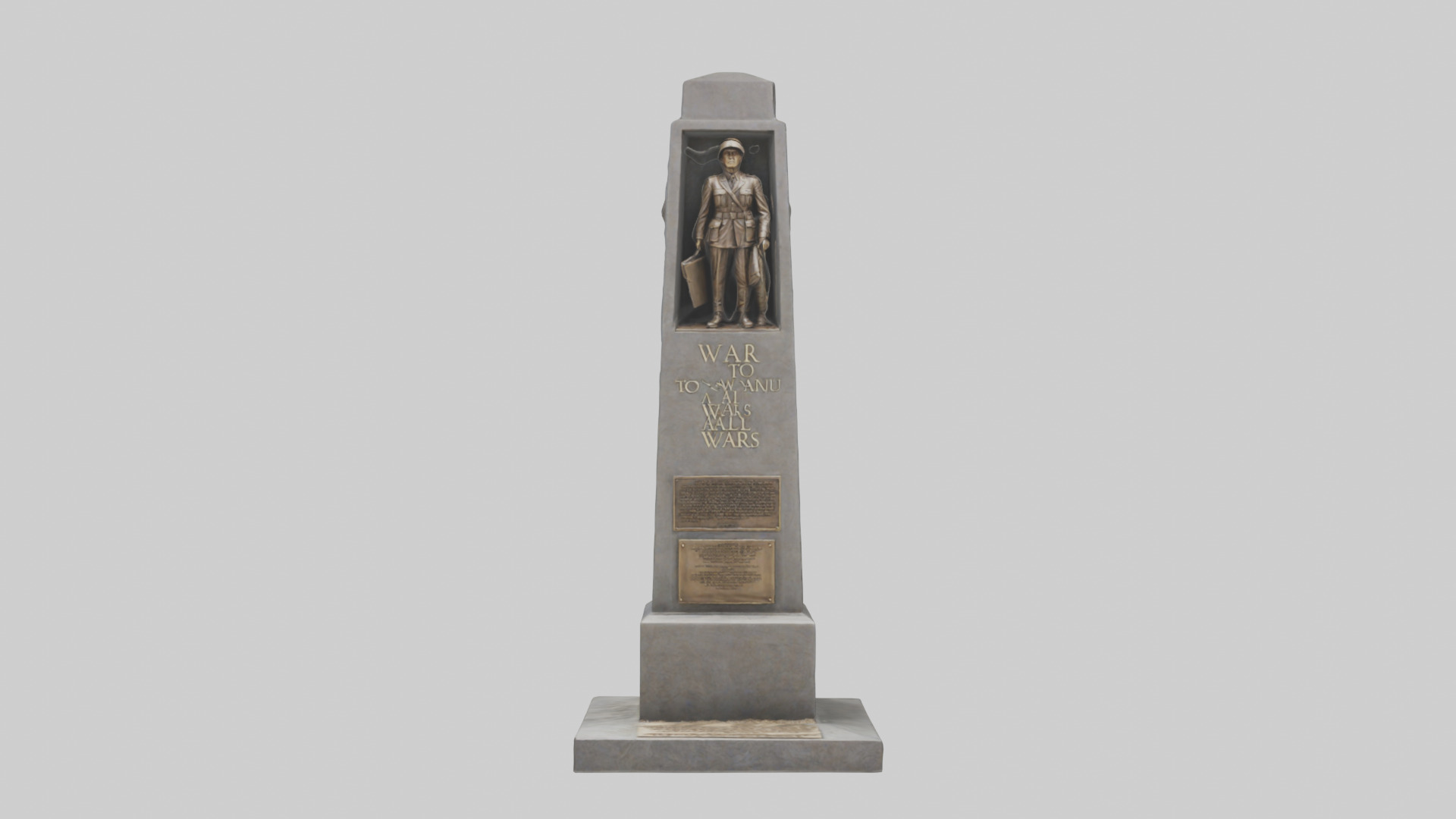 The War to End All Wars monument model Low-poly 3D model_9
