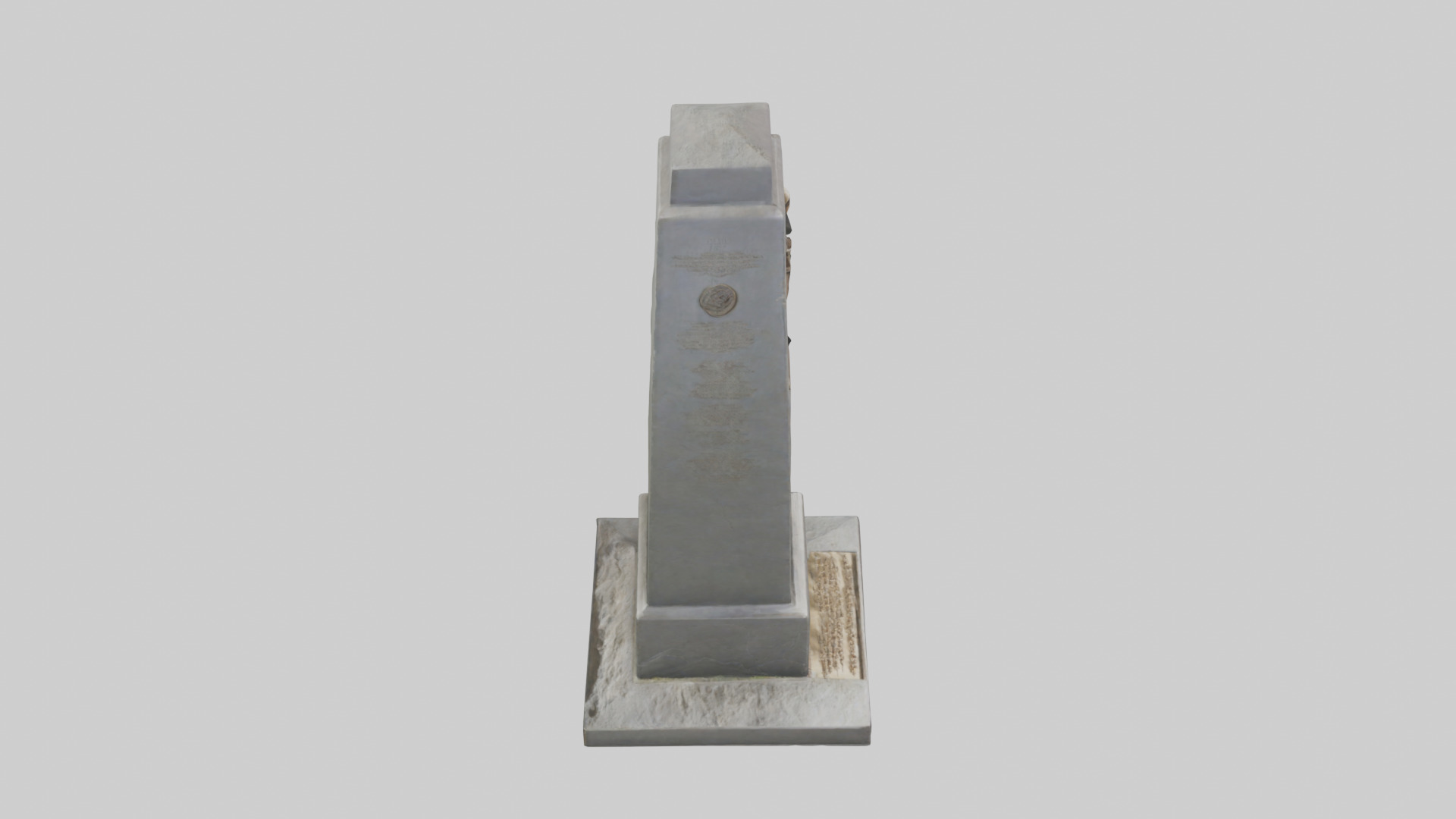 The War to End All Wars monument model Low-poly 3D model_18