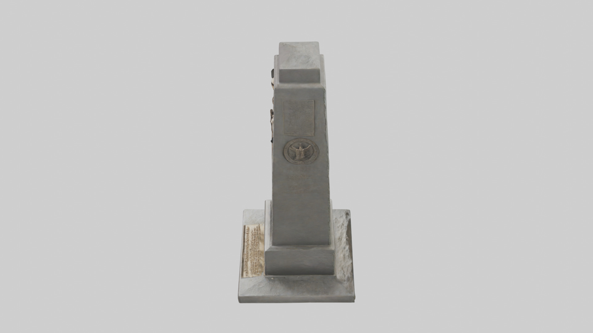 The War to End All Wars monument model Low-poly 3D model_17