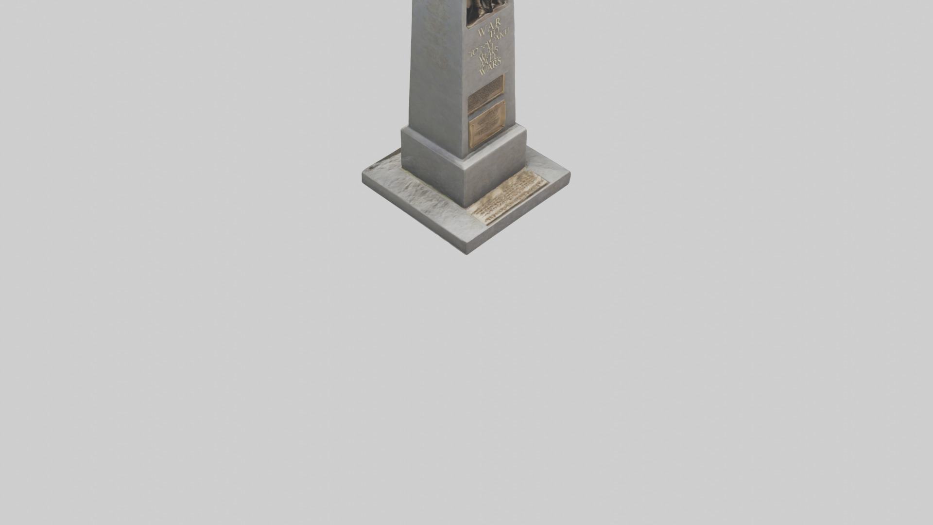 The War to End All Wars monument model Low-poly 3D model_7