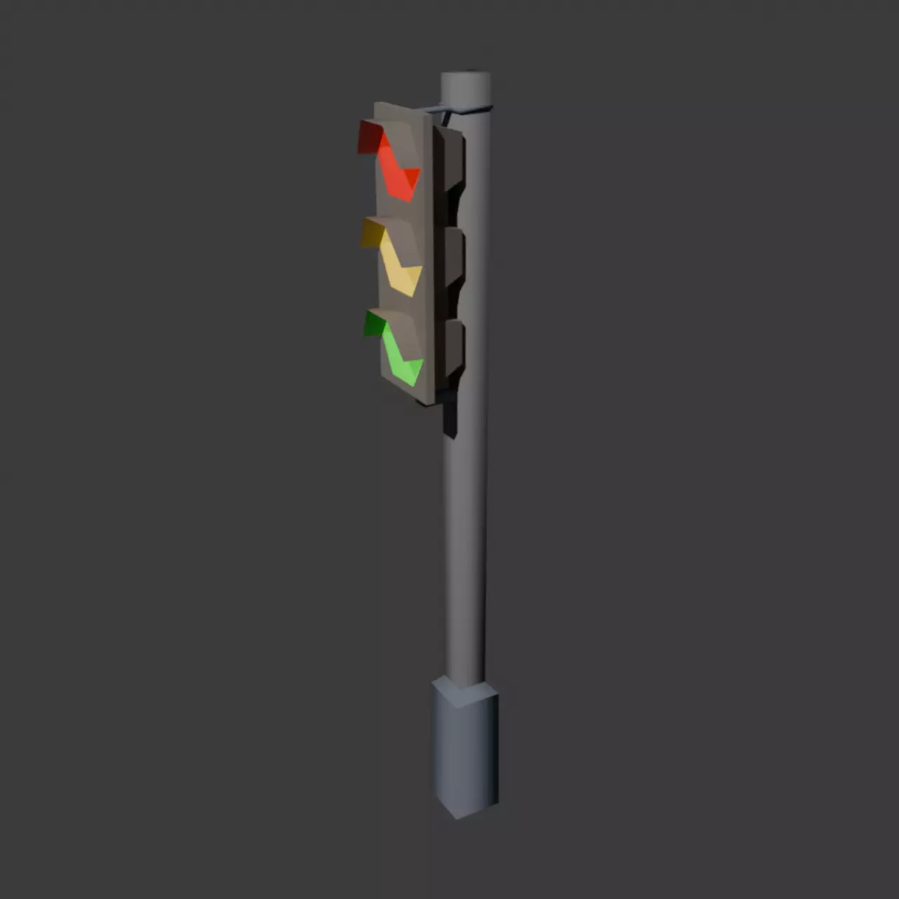 Traffic Light Free low-poly 3D model