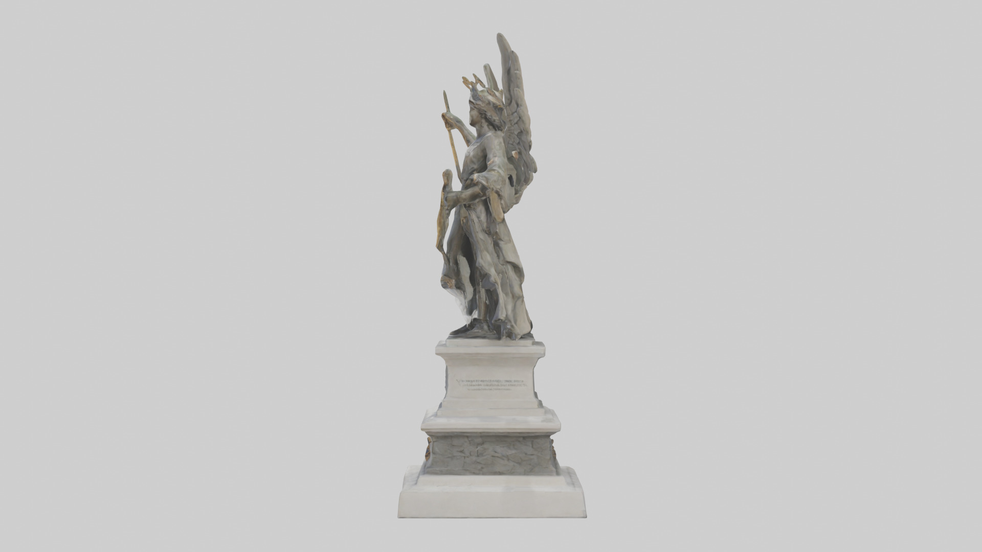 The Victory of Nations statue model Low-poly 3D model_12
