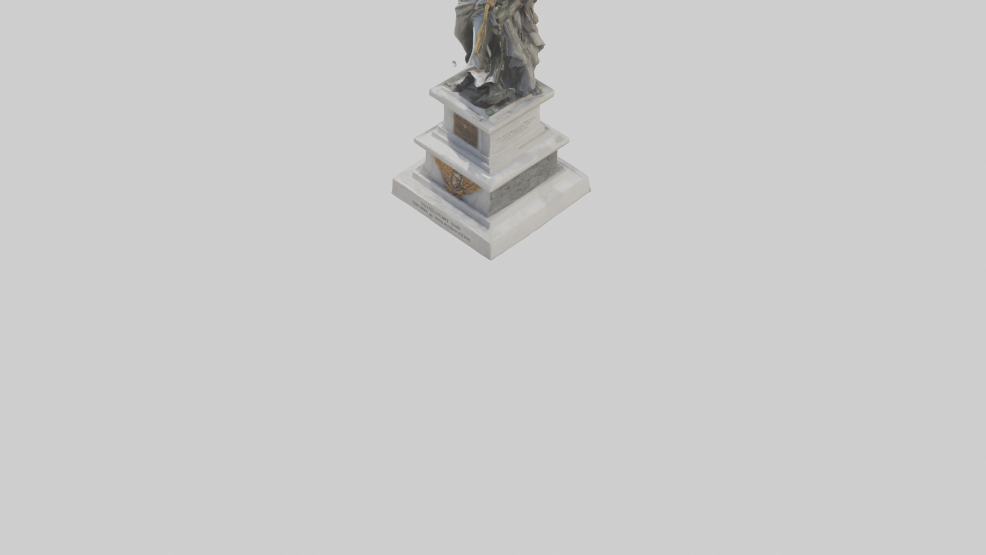 The Victory of Nations statue model Low-poly 3D model_5