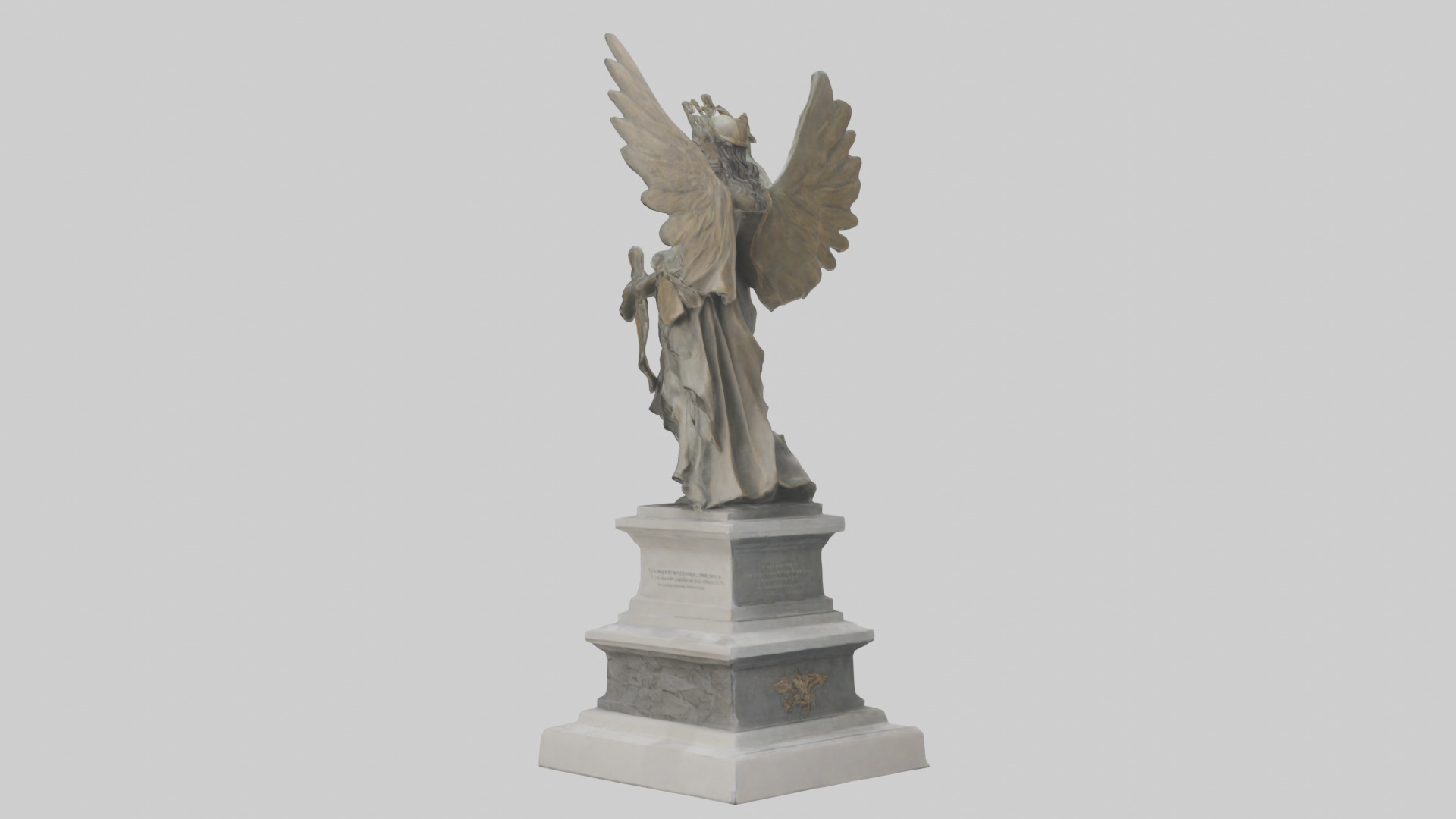 The Victory of Nations statue model Low-poly 3D model_1