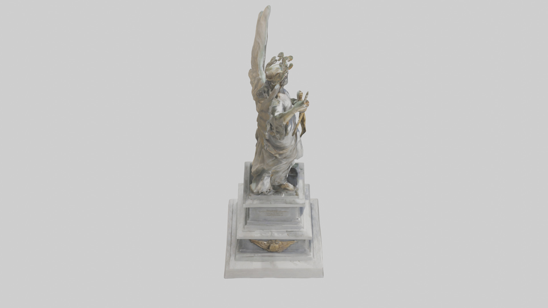 The Victory of Nations statue model Low-poly 3D model_18